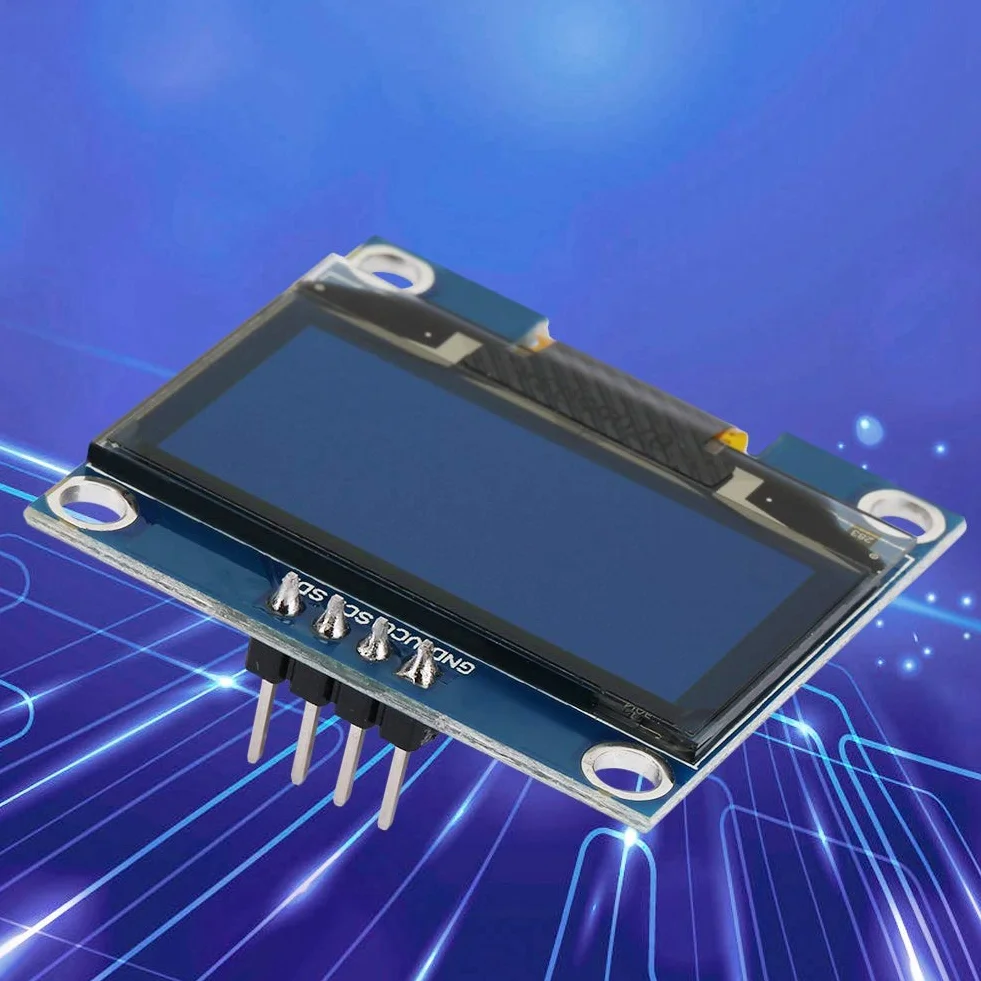 Moduł wyświetlacza OLED 1,3 cala rozdzielczość 128 x 64 4-pinowy I2C SSD1106 do inteligentnych urządzeń MP3 niebieski