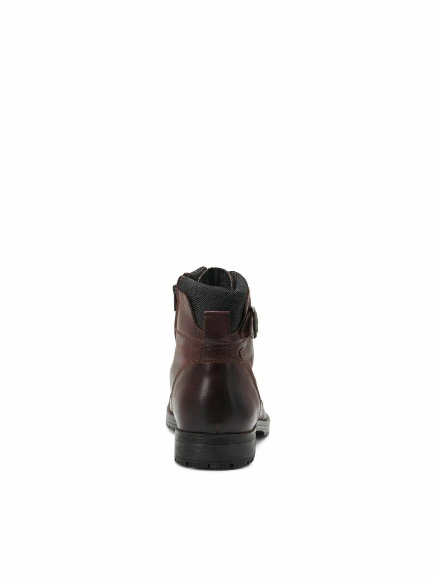 JACK & JONES JFWALBANY LEATHER ANTHRACITE STS - Chukka Boots Mężczyźni