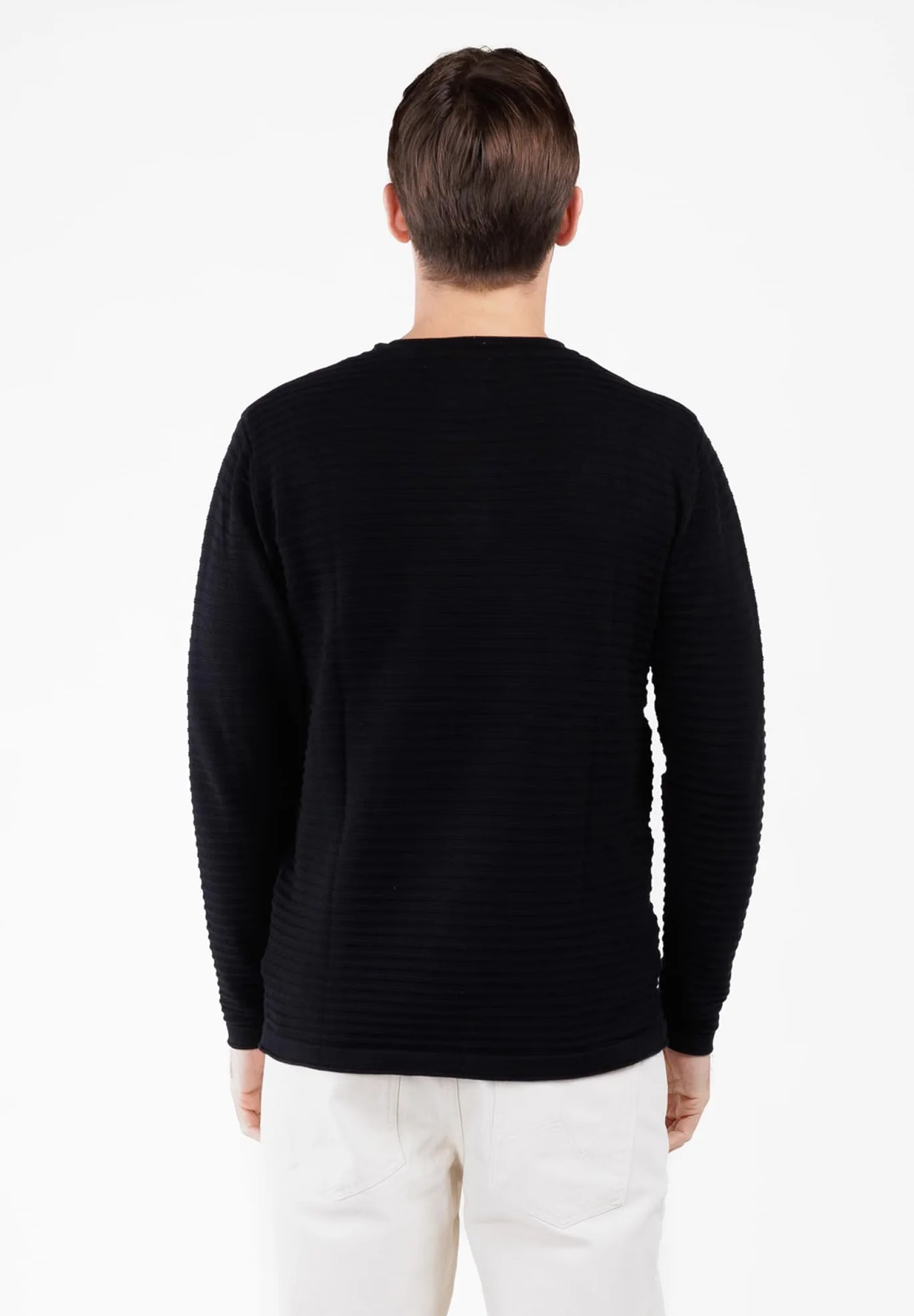 KEYLARGO Klmanuel okrągły sweter męski, Black (1100), XXL