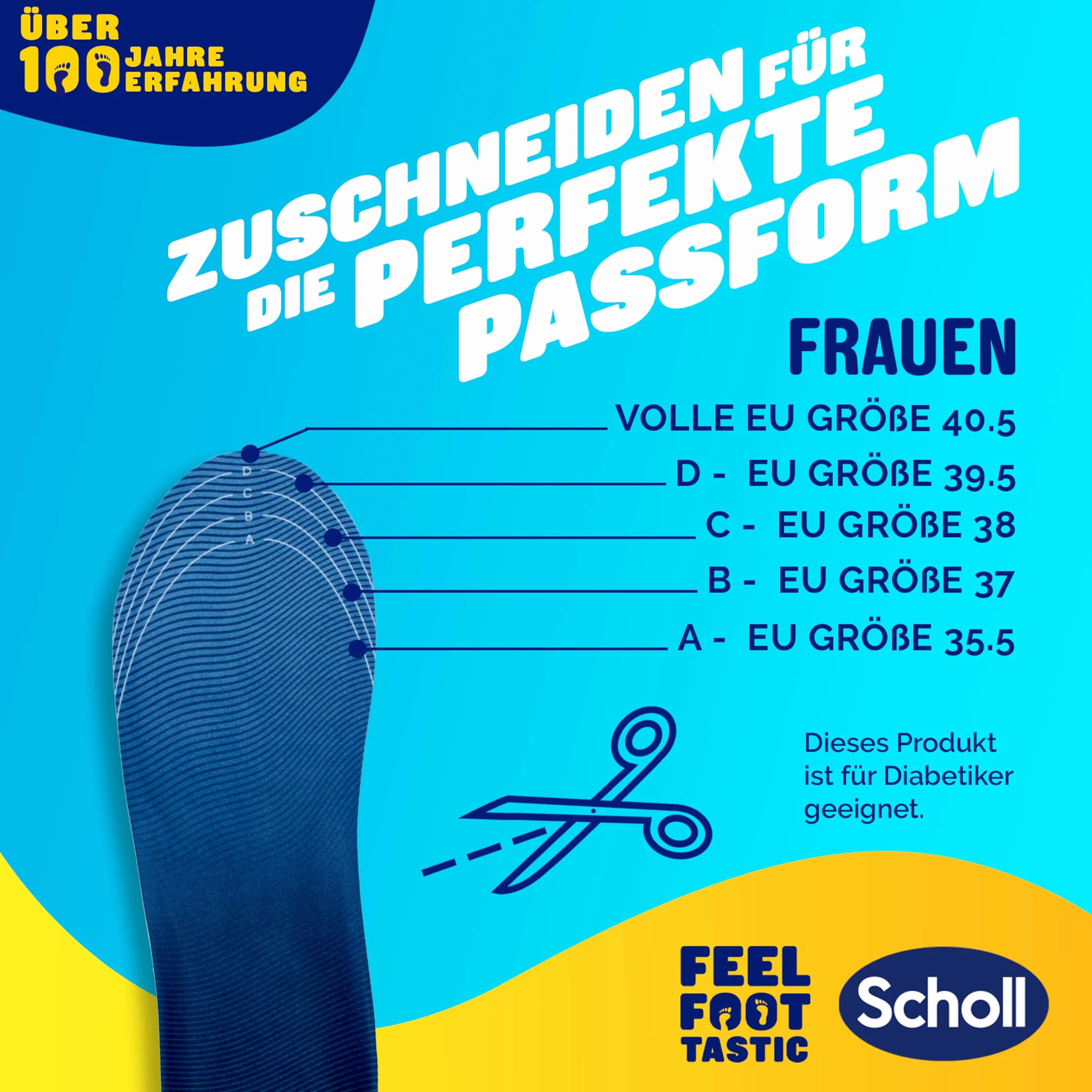 Scholl GelActiv sportowe wkładki dla kobiet, wygodne wkładki do butów do biegania przez cały dzień dla świeżych i chłodnych stóp, super amortyzacja uderzeń i amortyzacja z technologią GelWave, rozmiar