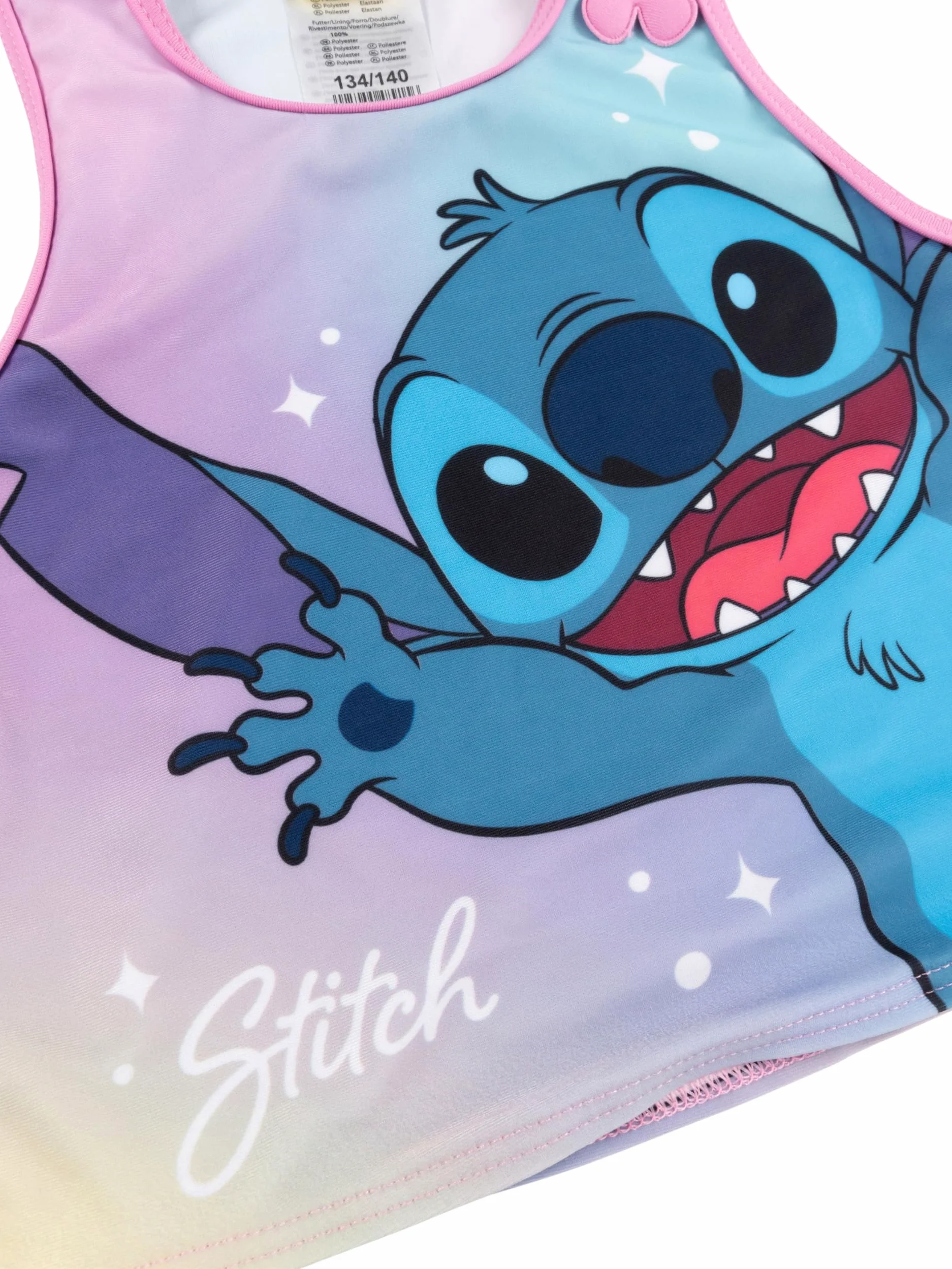 United Labels Disney Lilo & Stitch tankini dla dziewczynek z falbankami, liliowo-różowy, dwuczęściowy kostium kąpielowy, moda kąpielowa dla dzieci