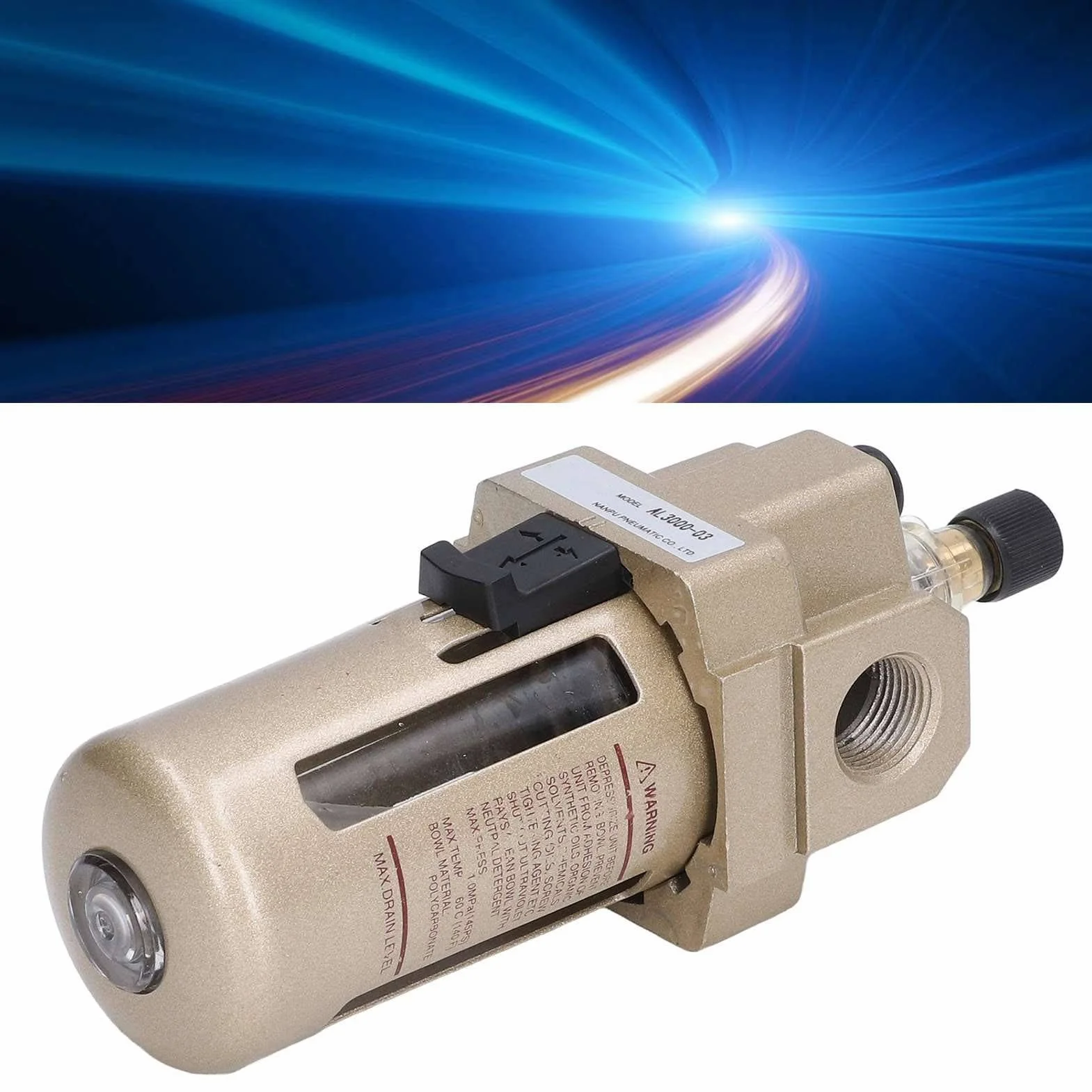 Separator oleju wodnego pneumatyczny Regulator ciśnienia powietrza smarownica G3/8 0,05-1Mpa