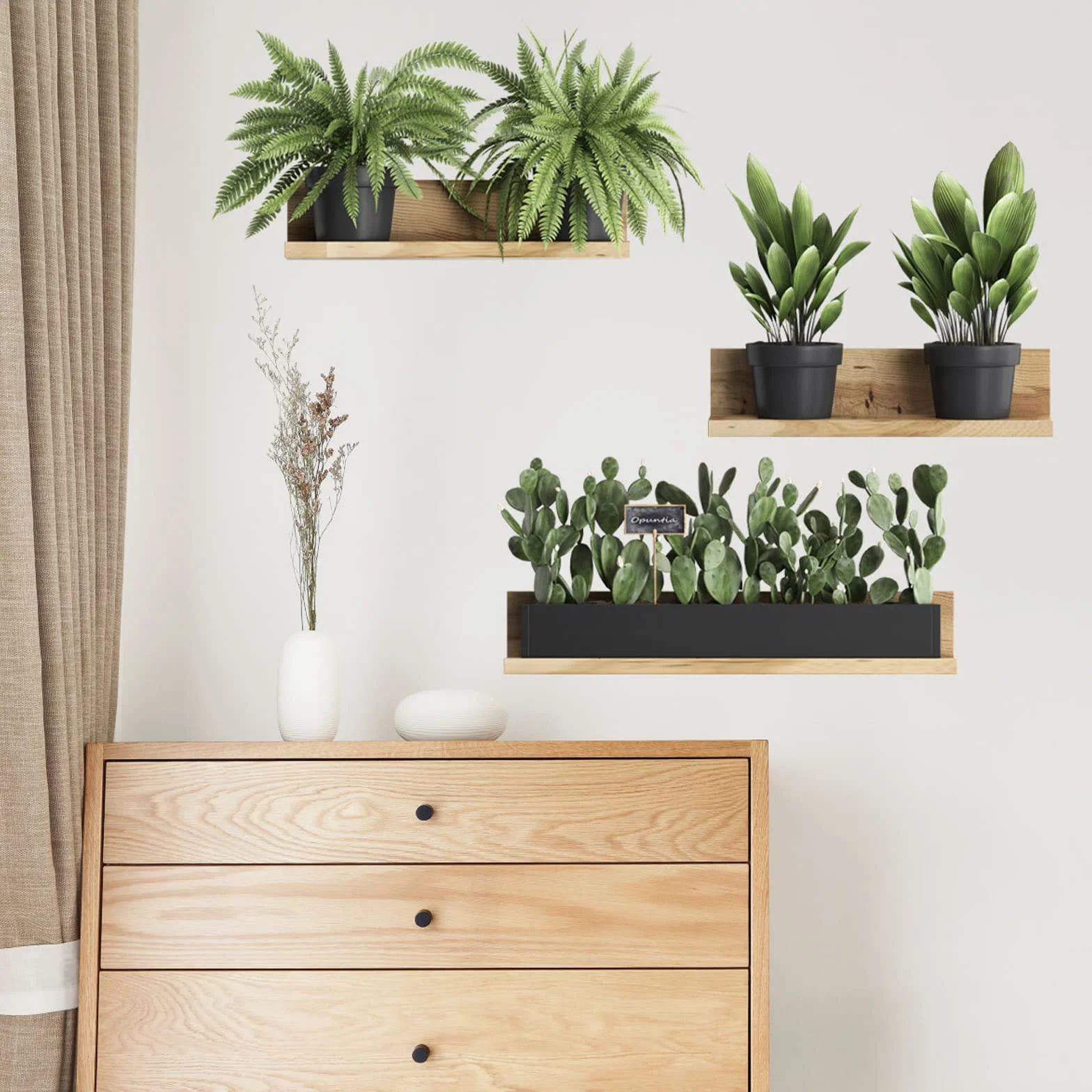 Naklejka ścienna 3D, zdejmowana naklejka ścienna z PCW bonsai, kreatywna dekoracja ścienna, roślina doniczkowa, naklejka ścienna jako dekoracja ścienna do sypialni, salonu, pokoju dziecięcego