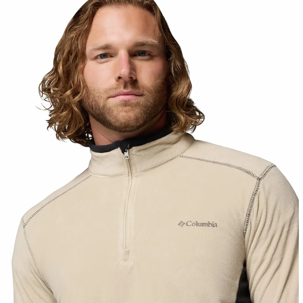 Columbia Klamath Range 2 Half Zip, Bluza Polarowa Mężczyźni, Ancient Fossil/Black, XL