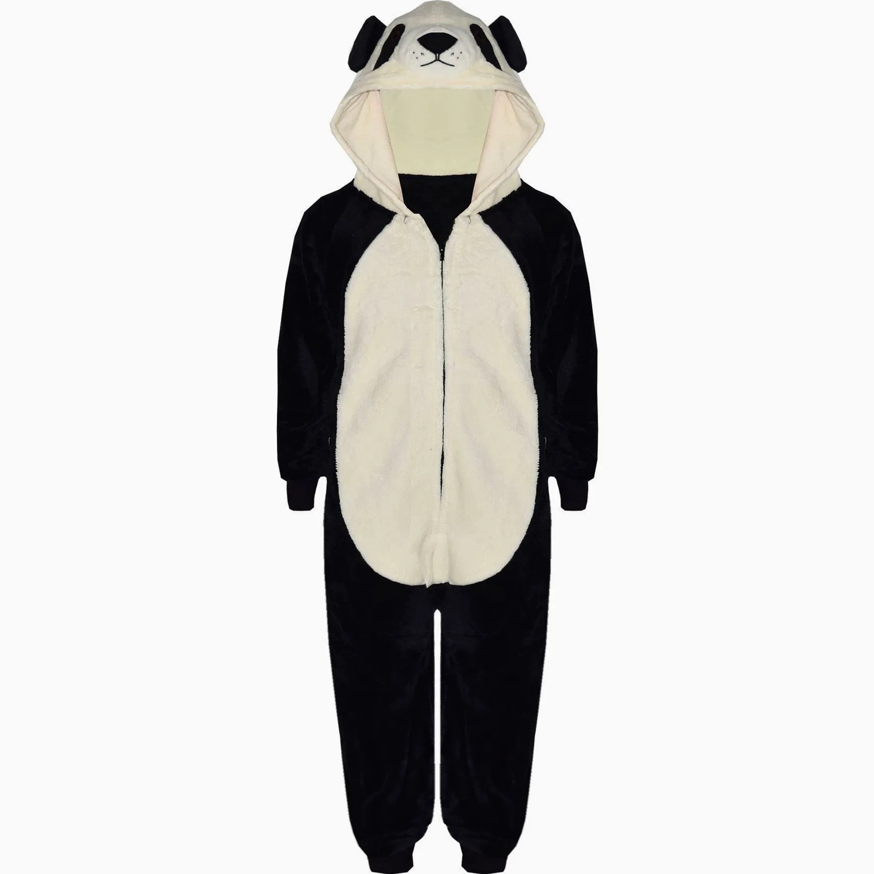 A2Z 4 Kids Panda Kombinezon Piżama Onesie Zakapturzony Runo Dla Dzieci 2-13 Lata