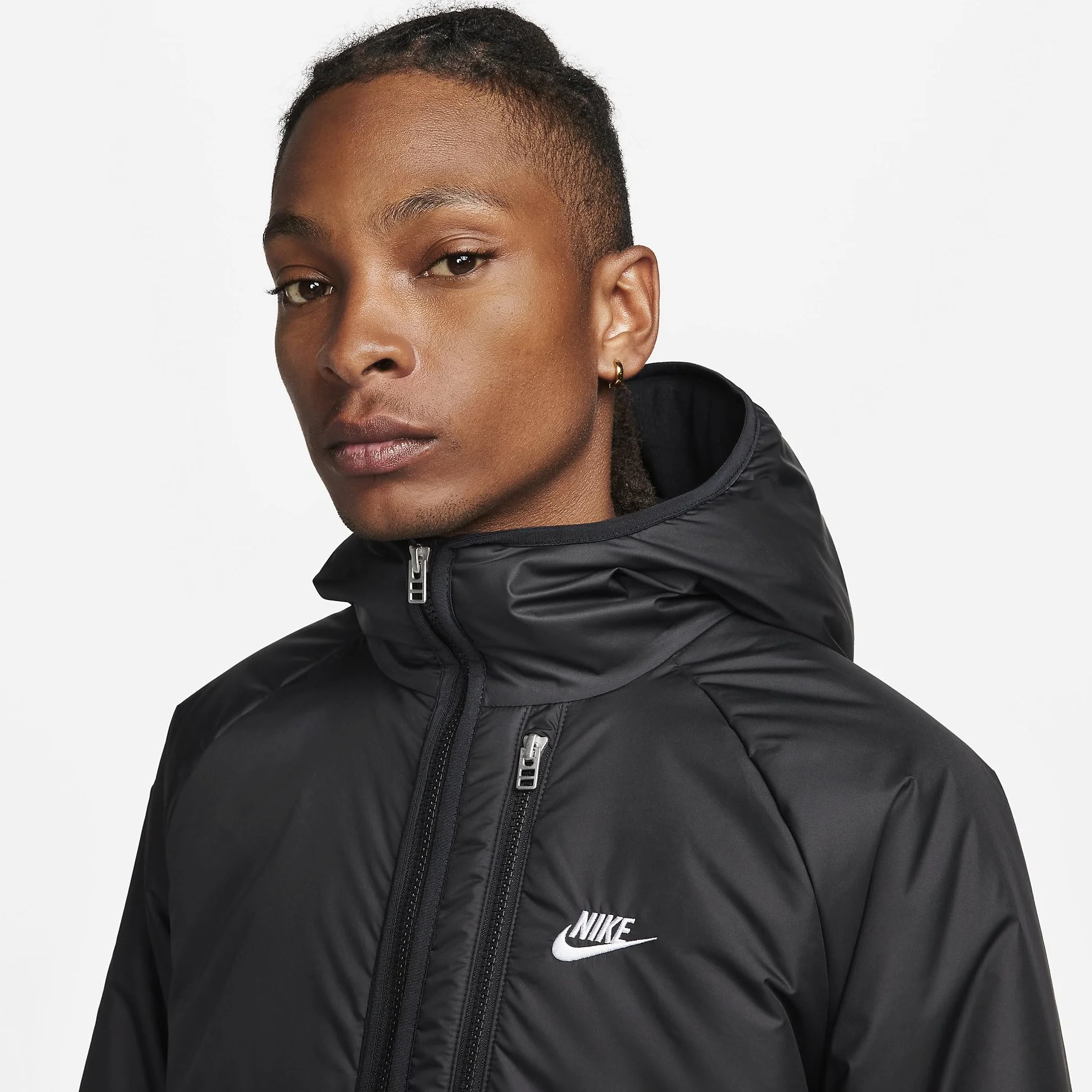 Nike DX2038-010 Odzież sportowa Therma-FIT Repel kurtka męska, czarna, rozmiar L