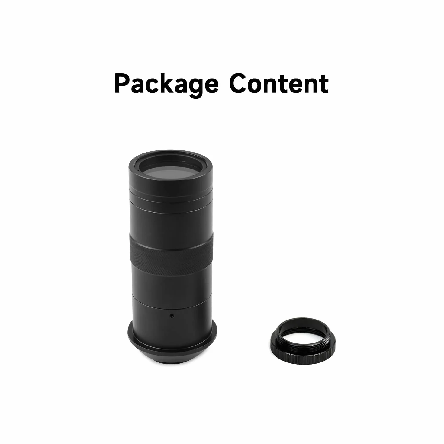 Waveshare Industrial Microscope Lens with 100X Magnification, C/CS-Mount, compatible with Raspberry Pi HQ Camera