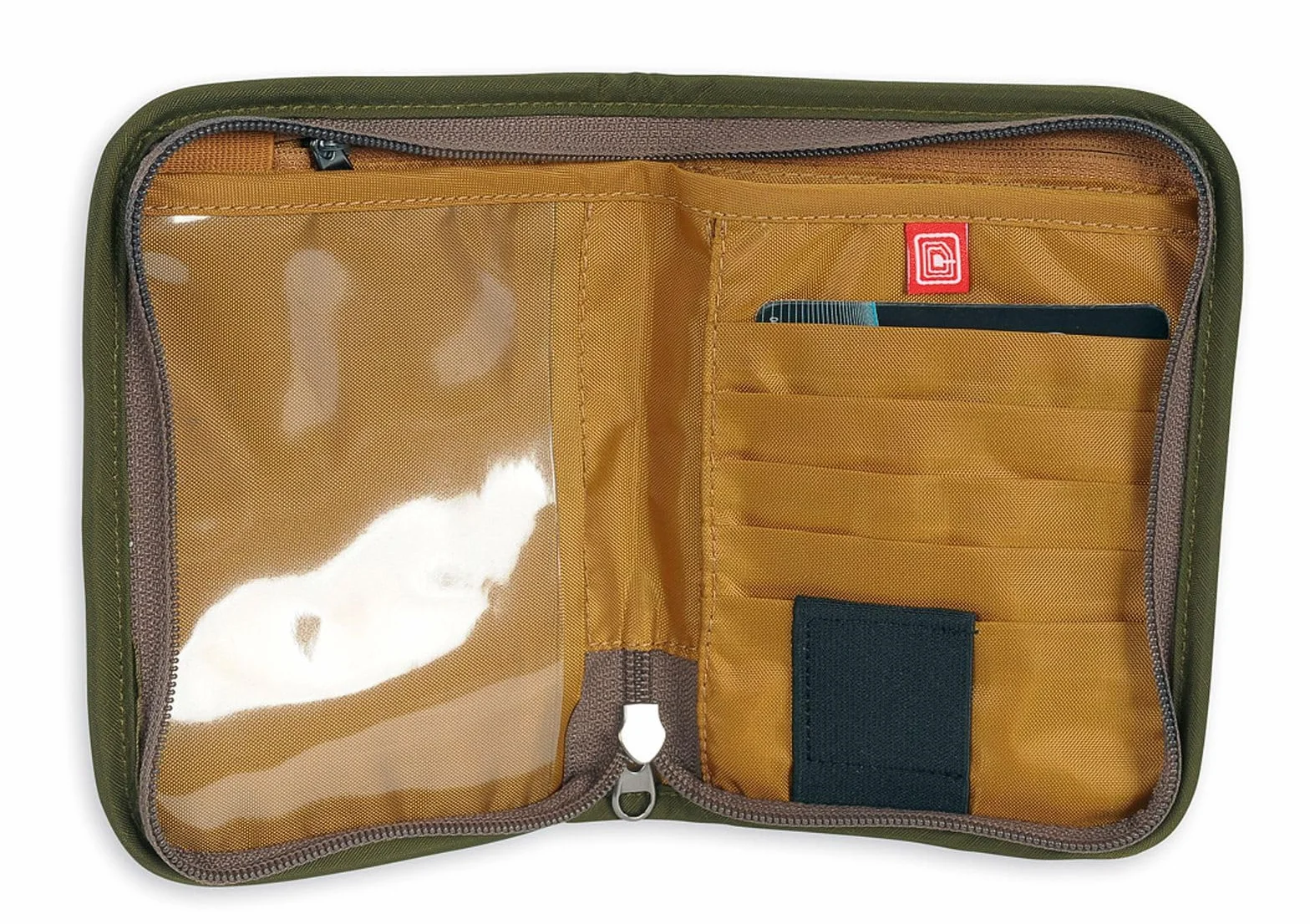 Tatonka Travel Zip M RFID B – kieszeń na dokumenty podróżne z blokadą RFID – atest TÜV – zapewnia miejsce na paszport (UE), karty kredytowe, dokumenty podróżne itp. – chroni przed kradzieżą danych – 17 x 12 x 3 cm
