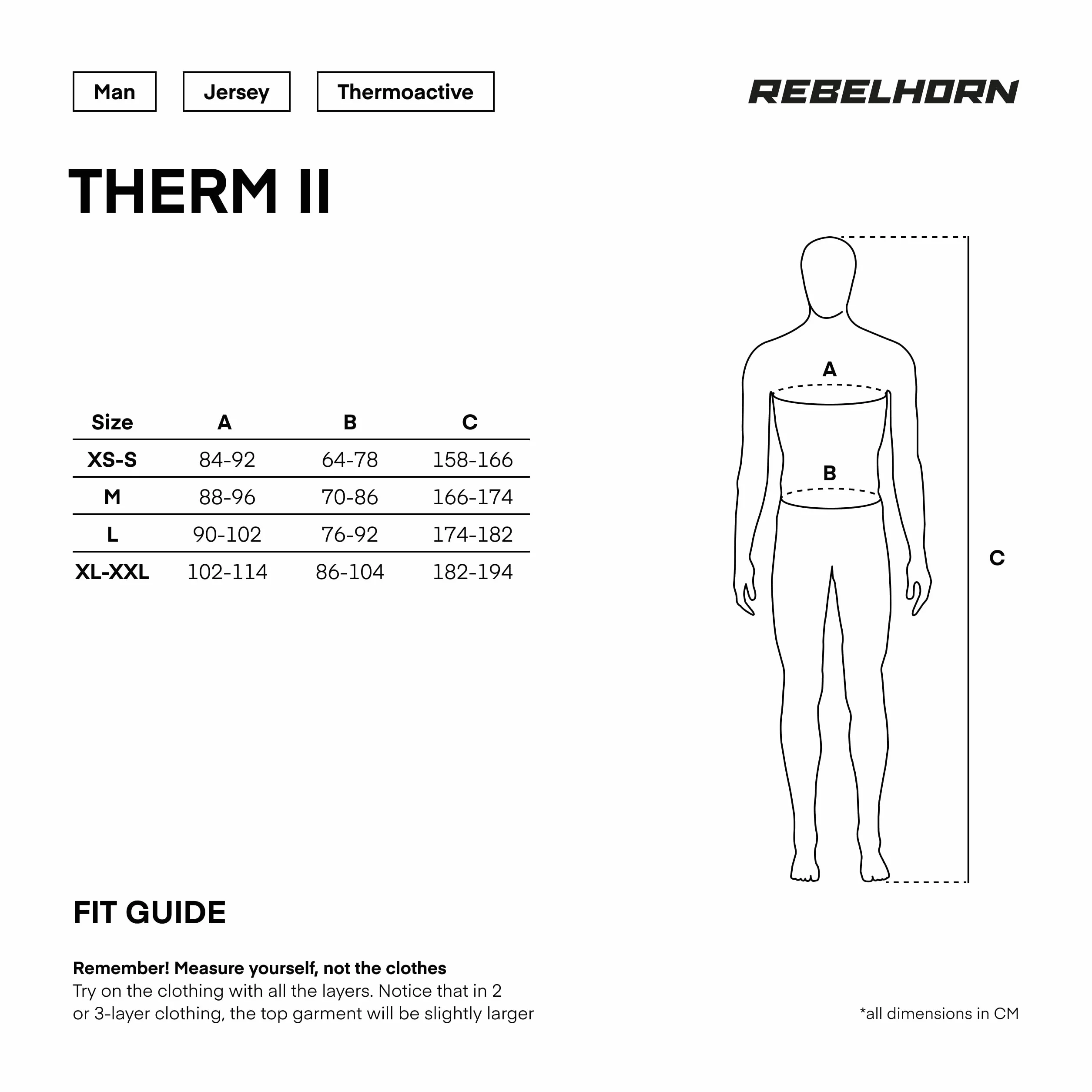 REBELHORN Therm II motocyklowa koszulka funkcyjna z długim rękawem, odzież termoaktywna, ultralekka i delikatna na zimne dni