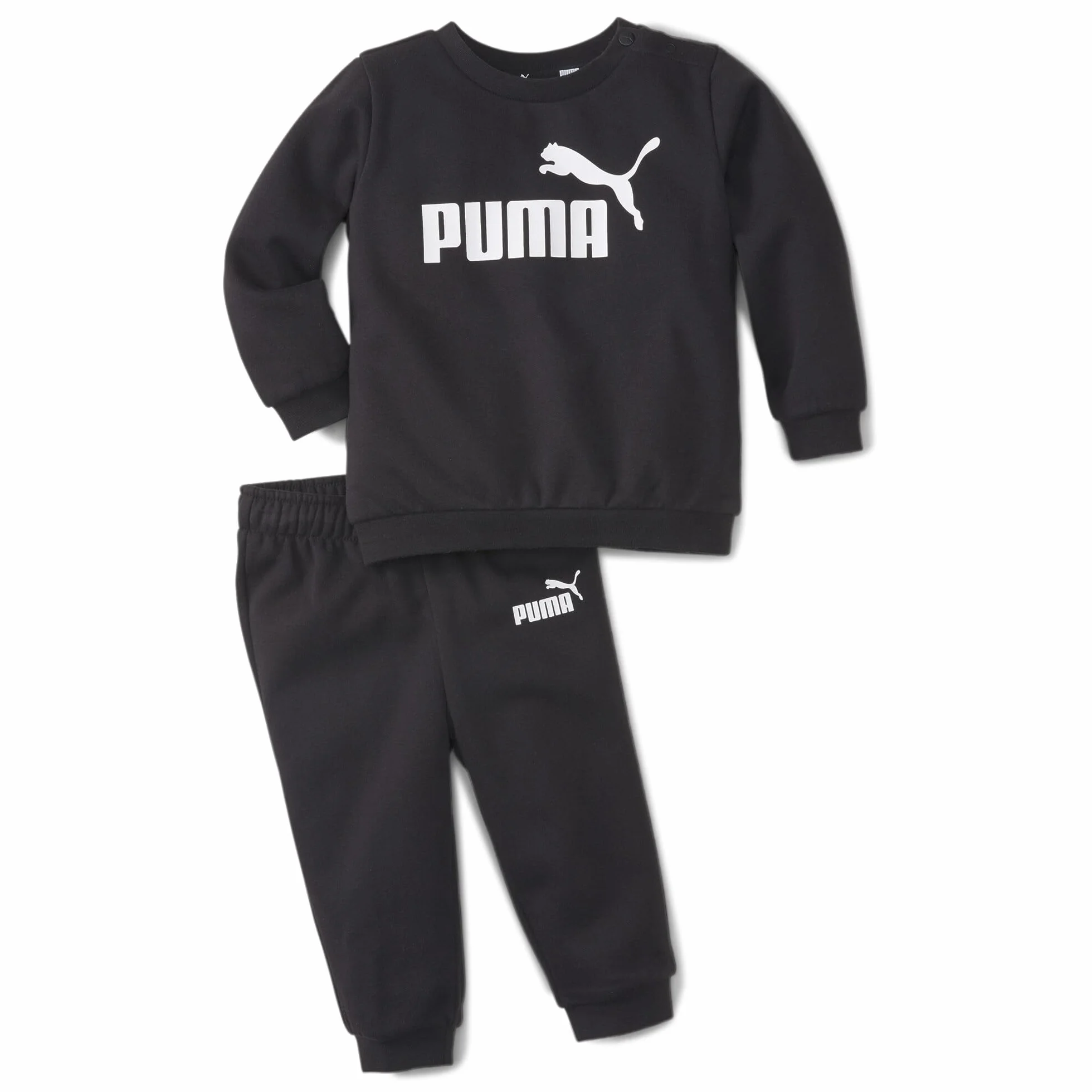 Puma Unisex Dziecięcy Minicats Ess Crew 846141 Komplet Dresowy, Czarny, 92 cm