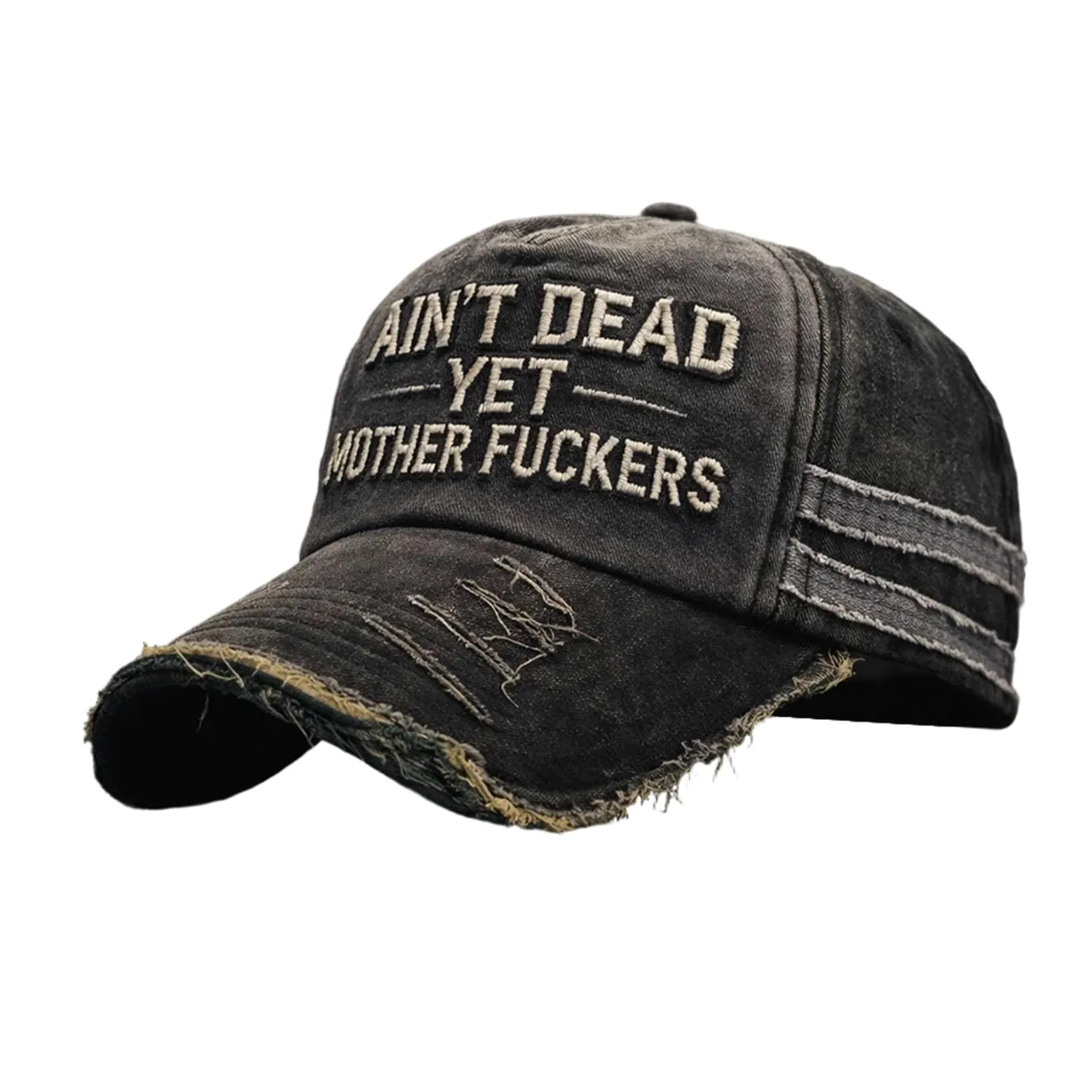 Ain't Dead Yet kapelusz, haftowana regulowana czapka baseballowa w stylu vintage, zabawna czapka humorystyczna dla mężczyzn kobiet