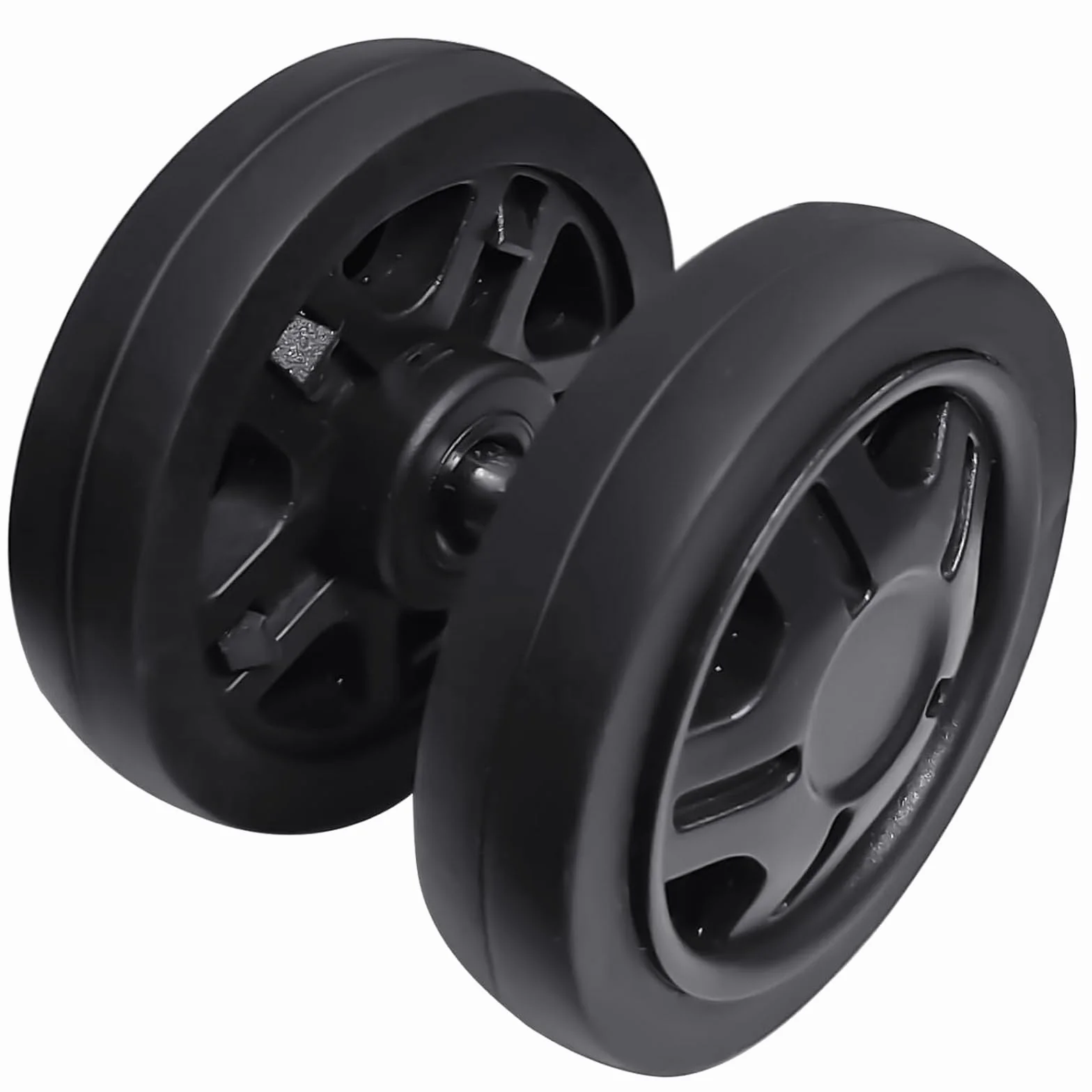 4 sztuki zapasowych kół do walizki, średnica 50 x 11 mm, podwójne kółka, odporne na ścieranie