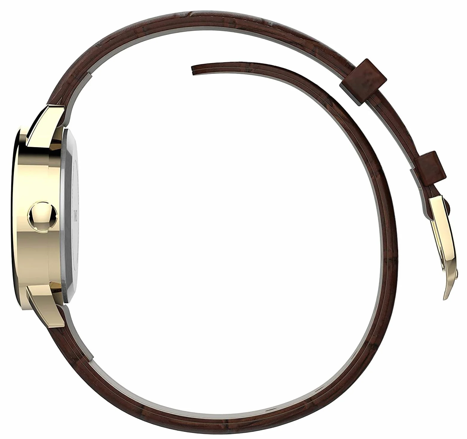 Timex Easy Reader damski 25 mm brązowy skórzany pasek zegarek