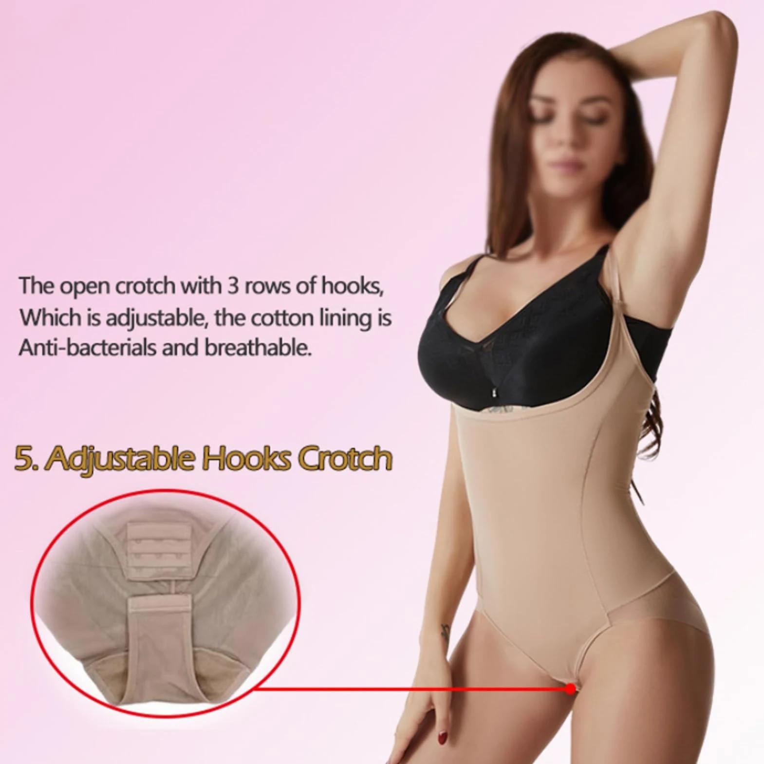MOCHAMIK Bielizna wyszczuplająca, bielizna modelująca Push Up Seksowne bezszwowe body gorsetują talię Butt Lifter Body wyszczuplają brzuch