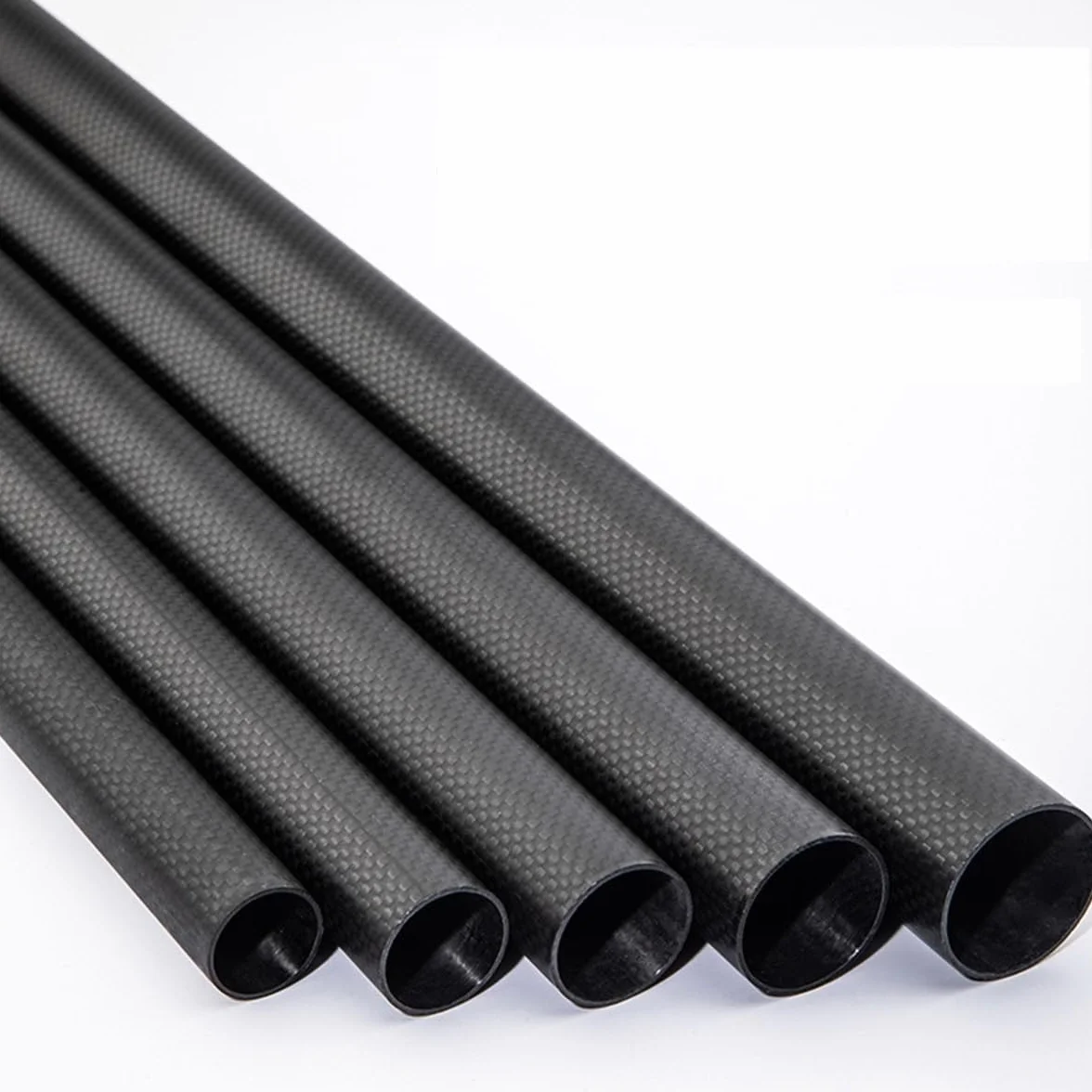 2 Szt. Rura Z Włókna Węglowego O Długości 600mm 3K Splotem Płaskim Matowa Średnica Zewnętrzna 8mm 10mm 12mm16mm 18mm 20mm 22mm 25mm 30mm Wysoka Wytrzymałość Lekki Pusty Pręt(8 * 6 * 600mm)