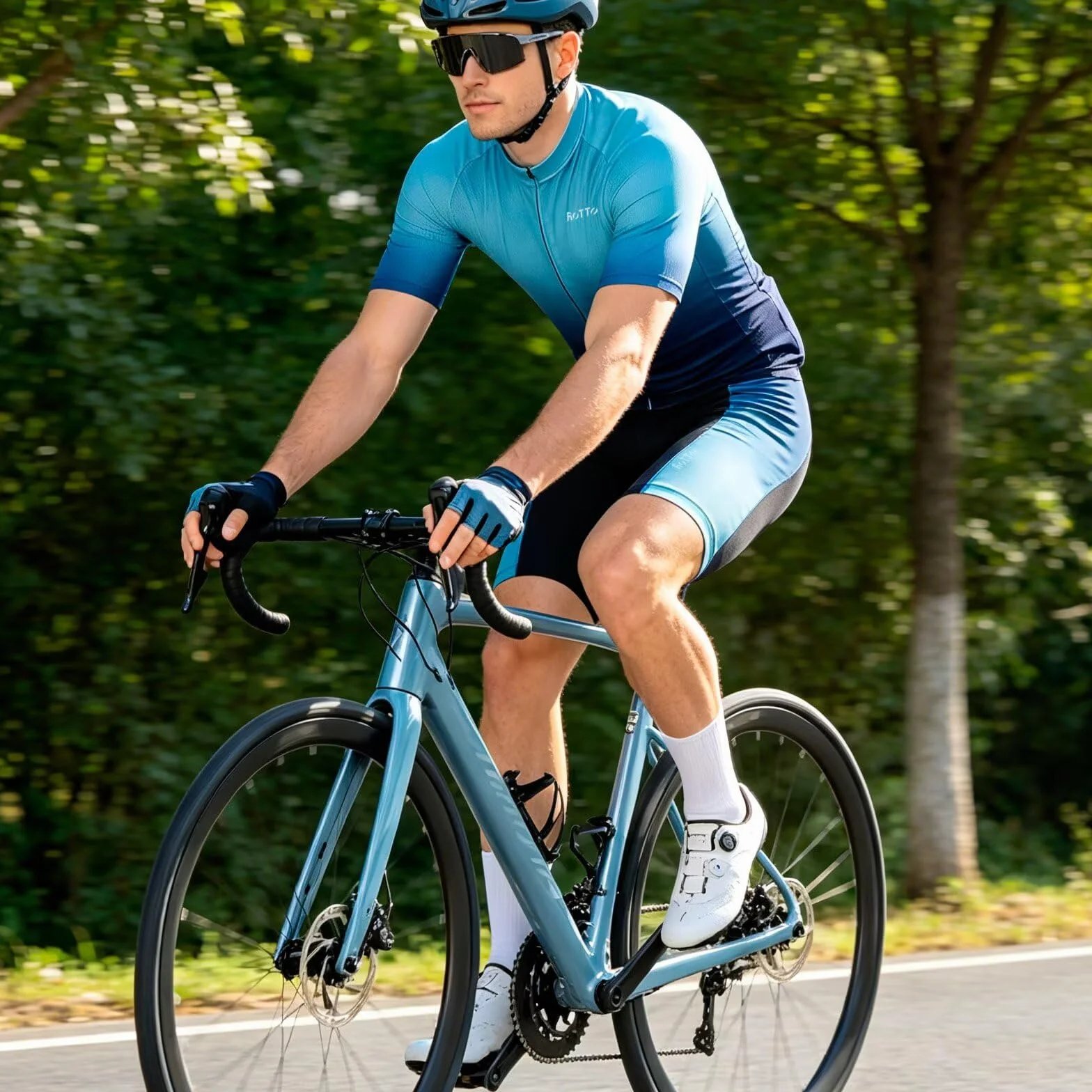ROTTO Spodenki rowerowe męskie wyściełane spodenki rowerowe spodenki rowerowe z wyściółką żelową i gąbkową