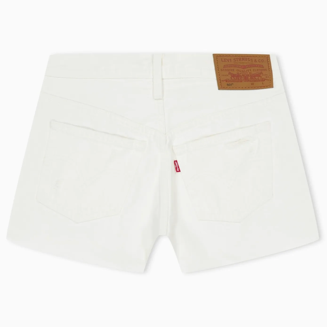 LEVI'S - Szorty damskie 501 z rozdarciami - rozmiar 28