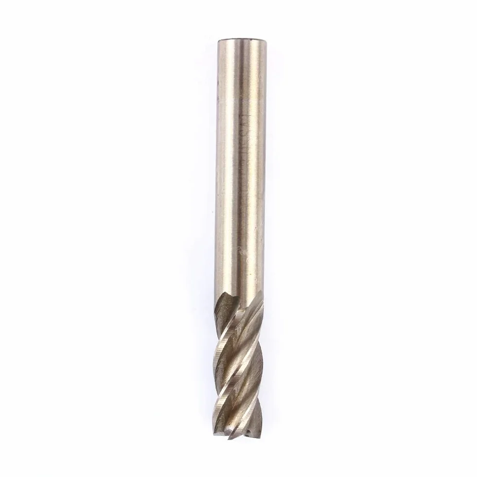 Frez do stali 8 mm, frez cylindryczny ogon HSS CNC, zestaw frezów z palcami narzędzie do wiertła z prostym palcem do centrów obróbki danych CNC, rzeźbione, 1 sztuka