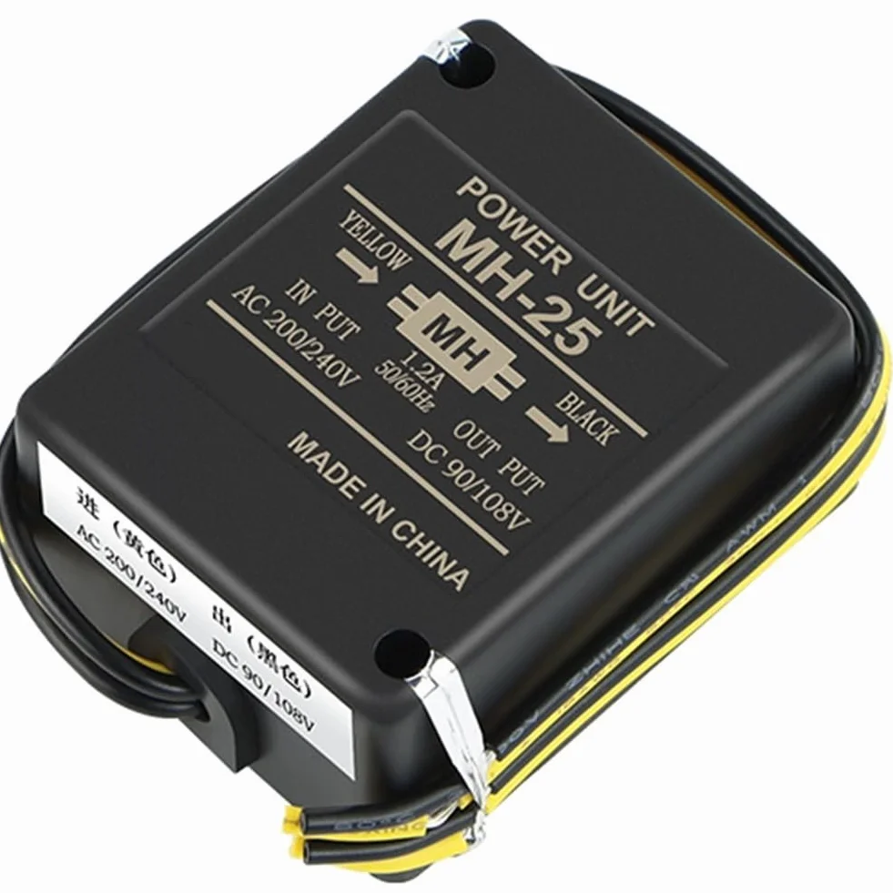 Eawfgtuw Elektromagnetyczny prostownik hamulca MH-20TC MH-23 MH-25 z powłoką ABS, styki ze stopu srebra, szybkie hamowanie, wyjście DC90-108 V, do przemysłowych urządzeń silnikowych (MH-25)