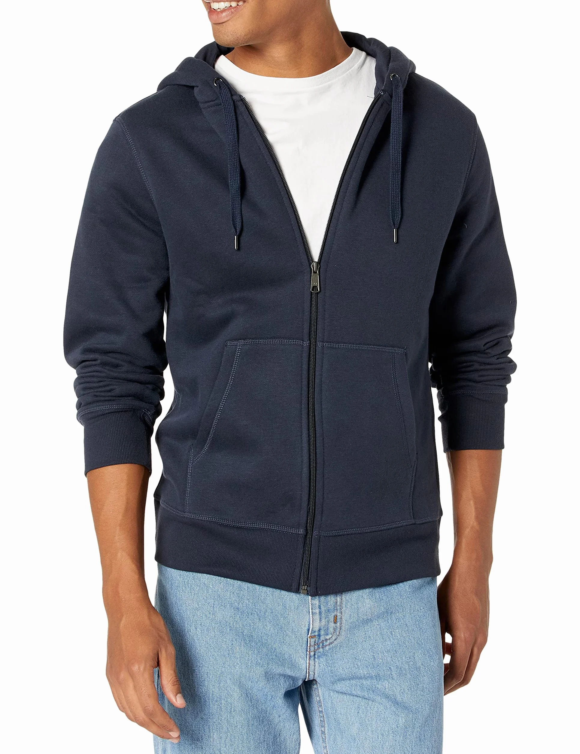Amazon Essentials Mężczyźni Bluza polarowa z kapturem na zamek błyskawiczny Big Tall