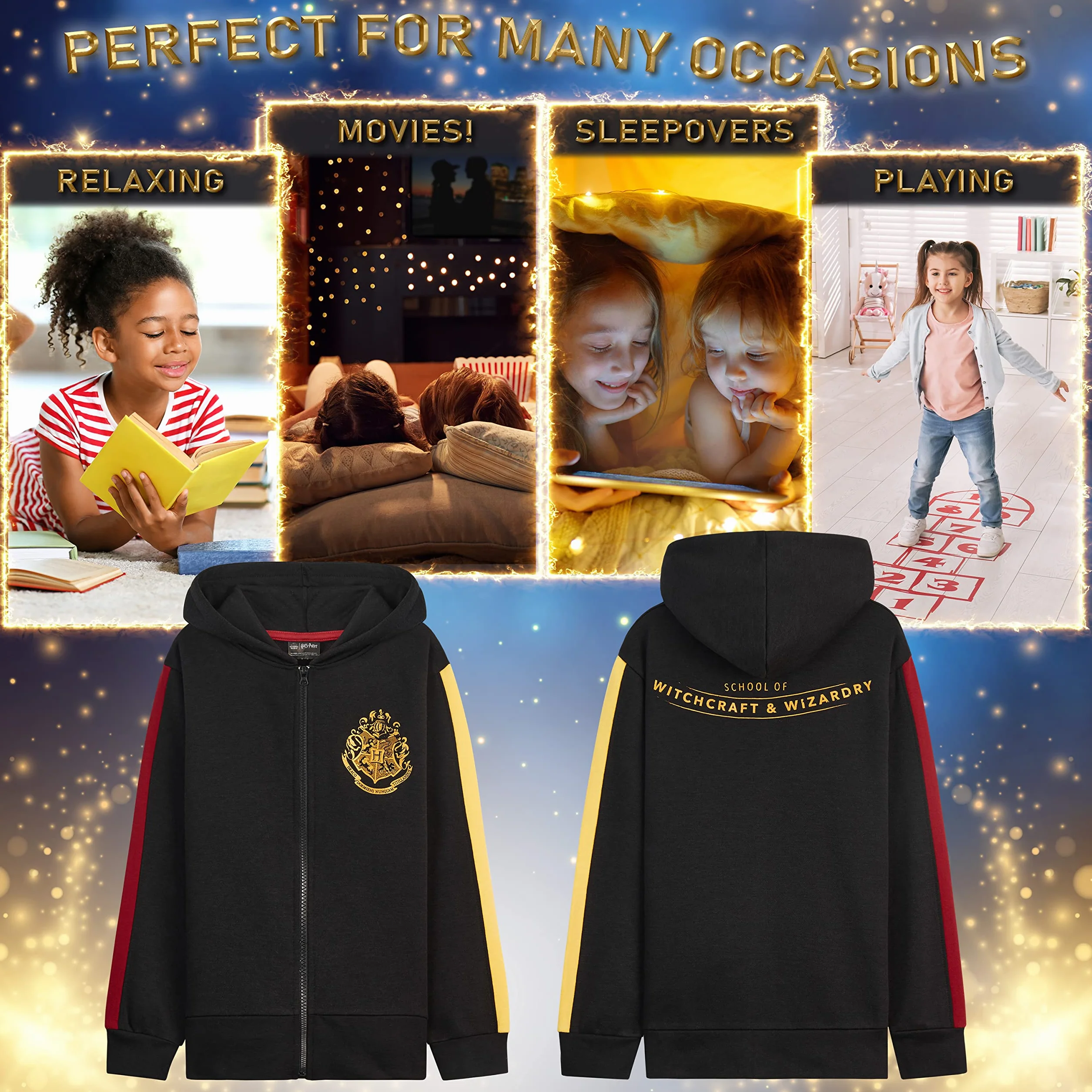 Bluza Harry Potter dla dzieci, dziewczęca bluza z kapturem
