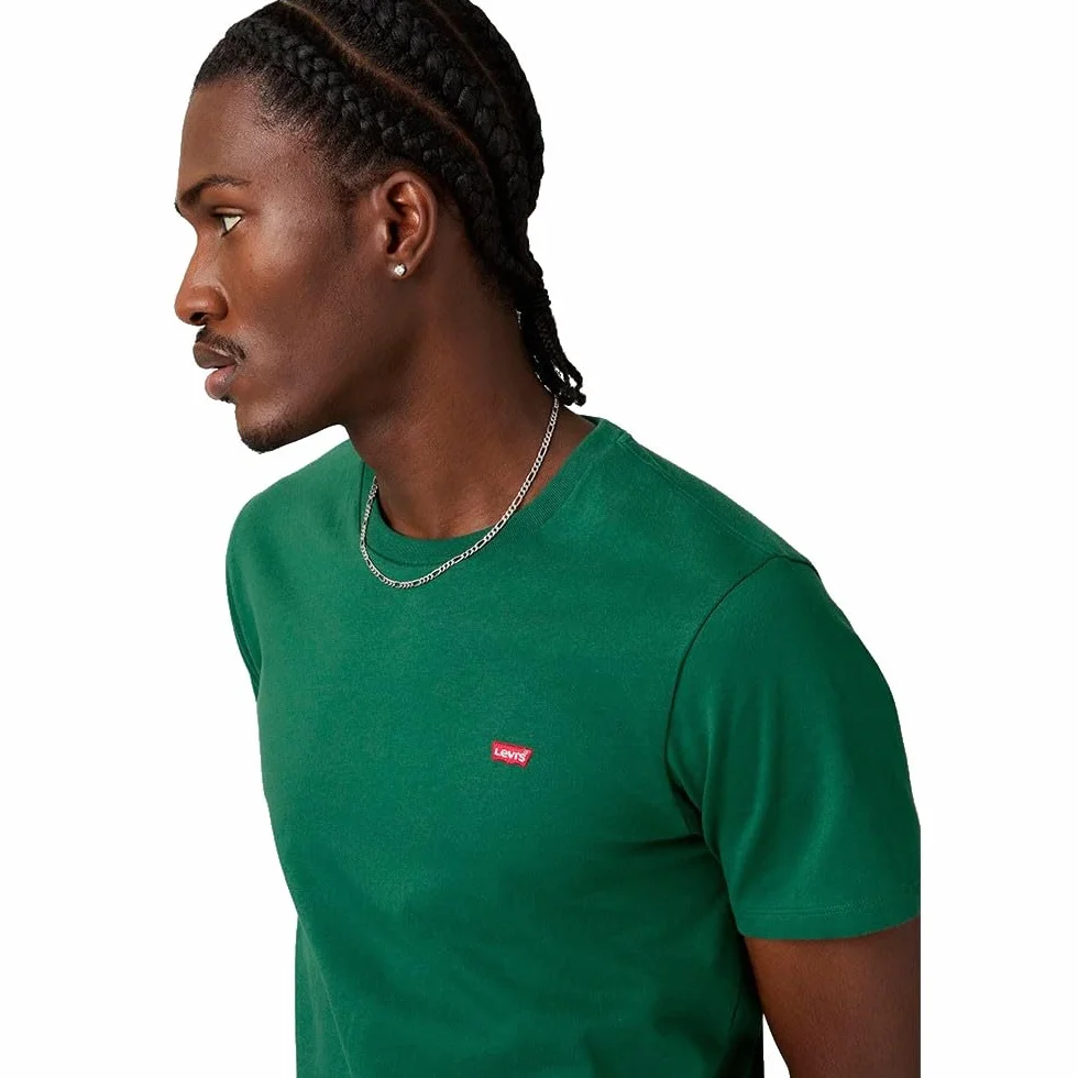 Levi's Męski t-shirt Ss Original Hm Tee, ciemnozielony, M