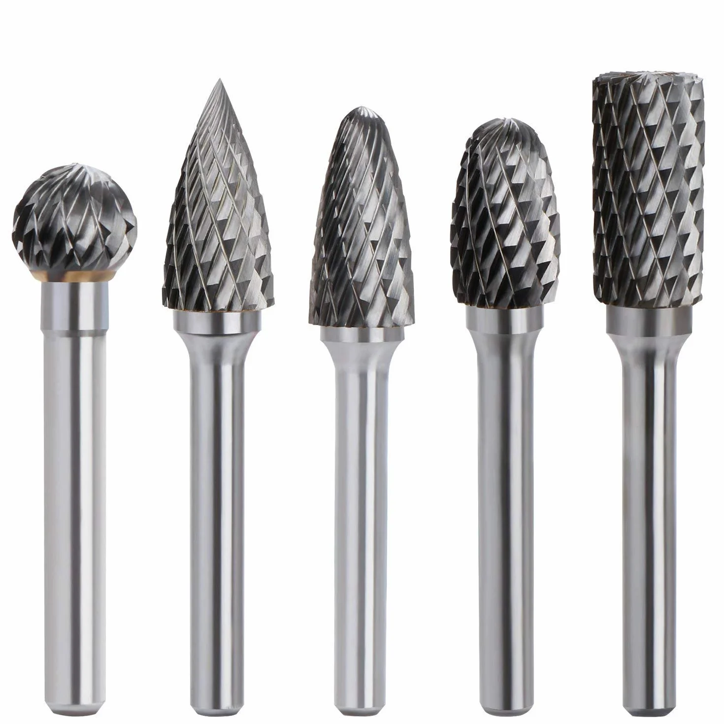 Wiertarka 5stk – Frez Metal Ołówki Zestaw Wiertarka Bit diamentowe frezy Rotary Plik Wolfram Stal Narzędzia Obrotowy Burr(6 x 10mm).
