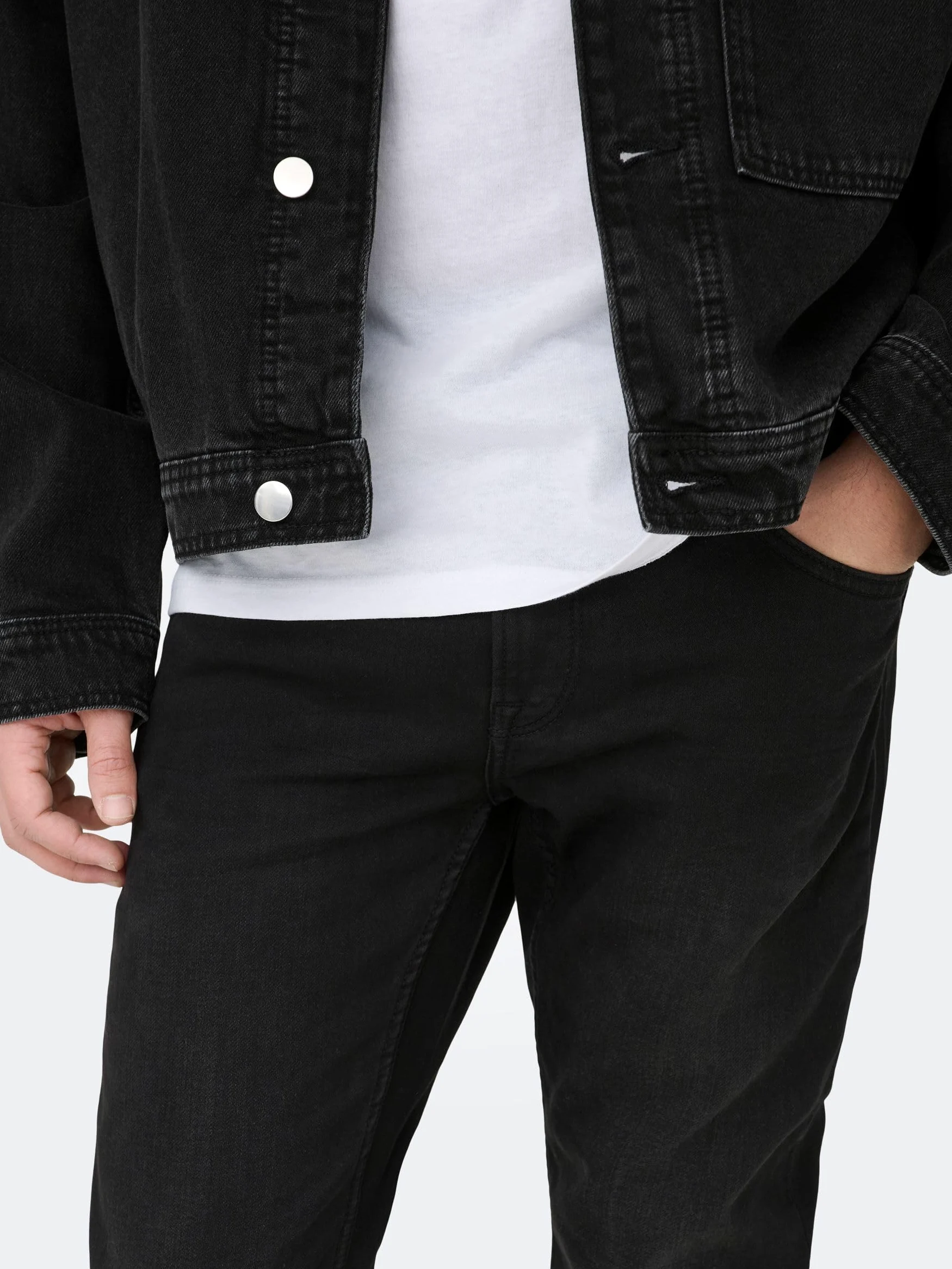 ONLY & SONS Onswarp Grey Dcc 2051 Noos Dżinsy skinny Mężczyźni