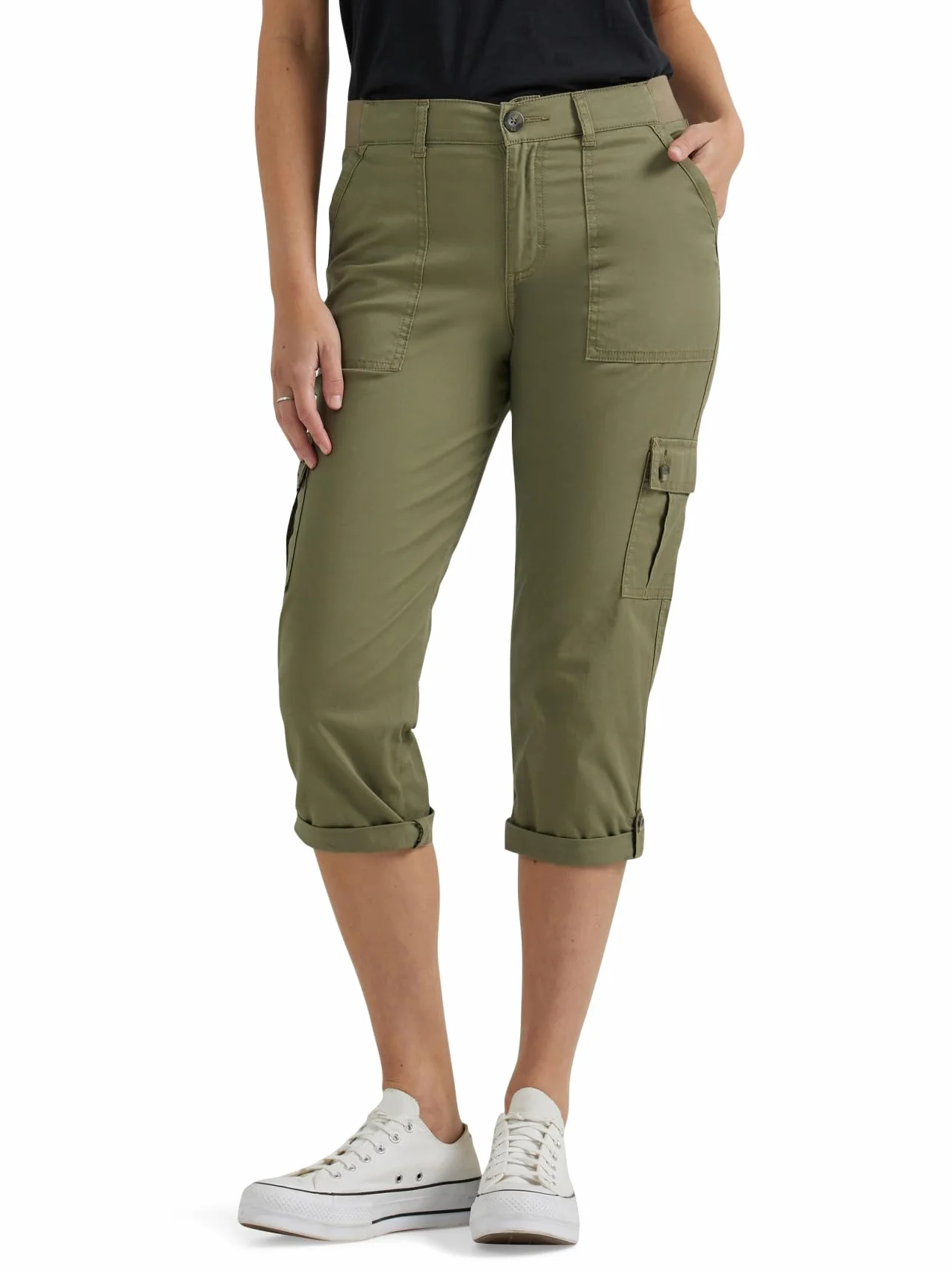 Lee Ultra Lux Comfort Z Elastycznymi Spodniami Cargo Capri - Spodnie Kobiety