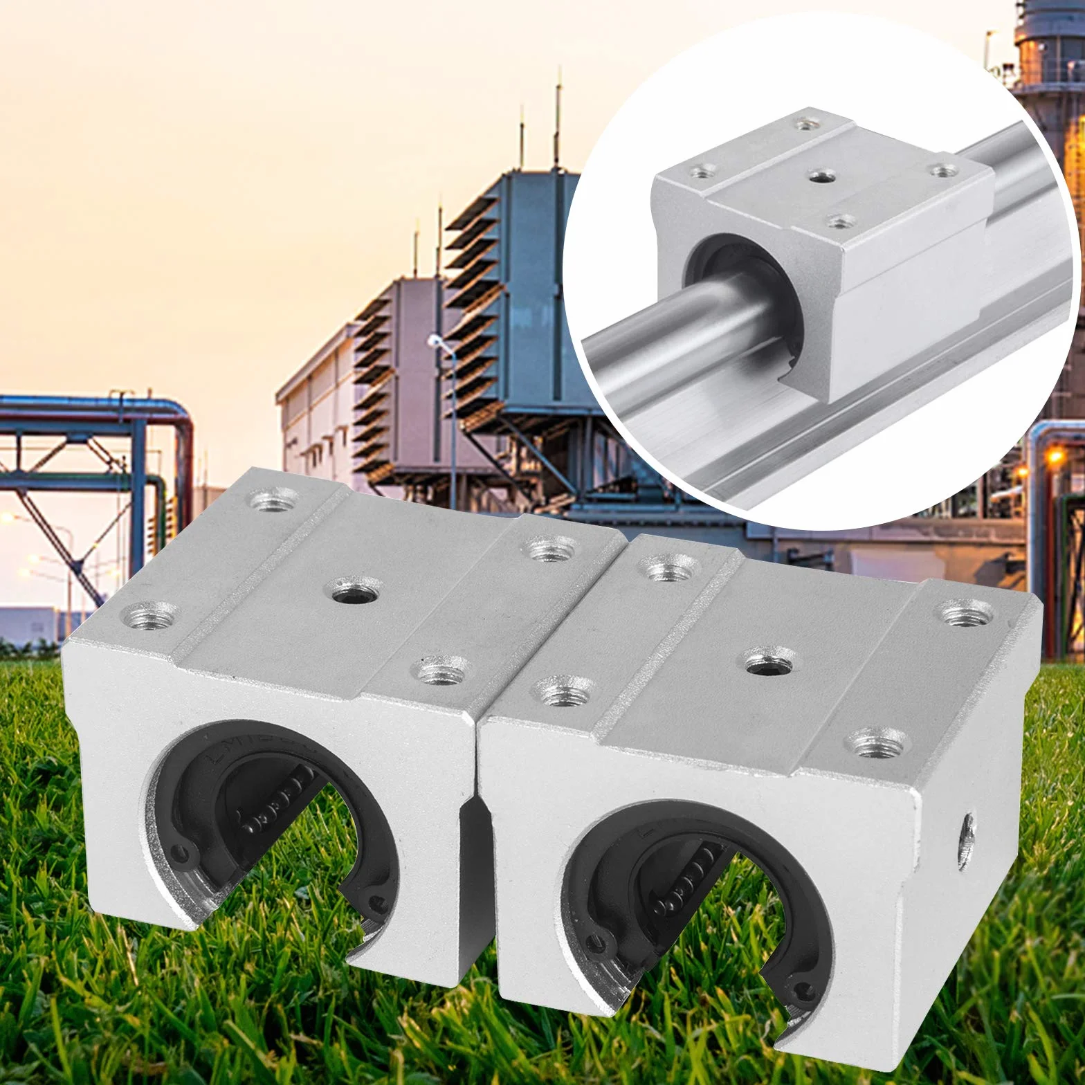 VEVOR prowadnica liniowa, SBR16 1000 mm zestaw ślizgowych łożysk liniowych, 2 szt. prowadnicy liniowej SBR16 prowadnice liniowe i 4 wózki SBR16UU, zestaw szyn prowadnic do frezarek CNC, tokarek itd.