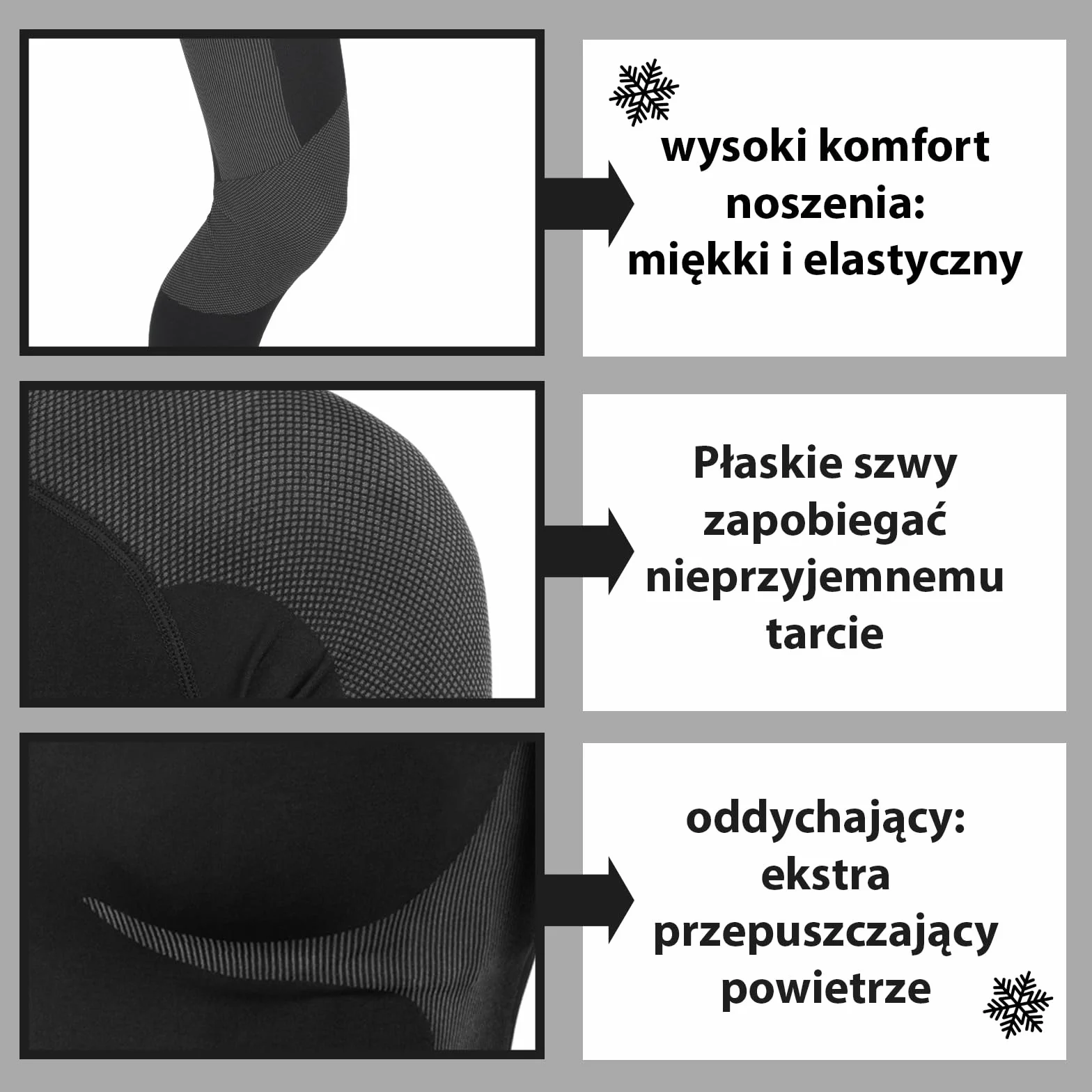 ALPIDEX Bielizna termoaktywna męska narciarska oddychająca szybkoschnąca
