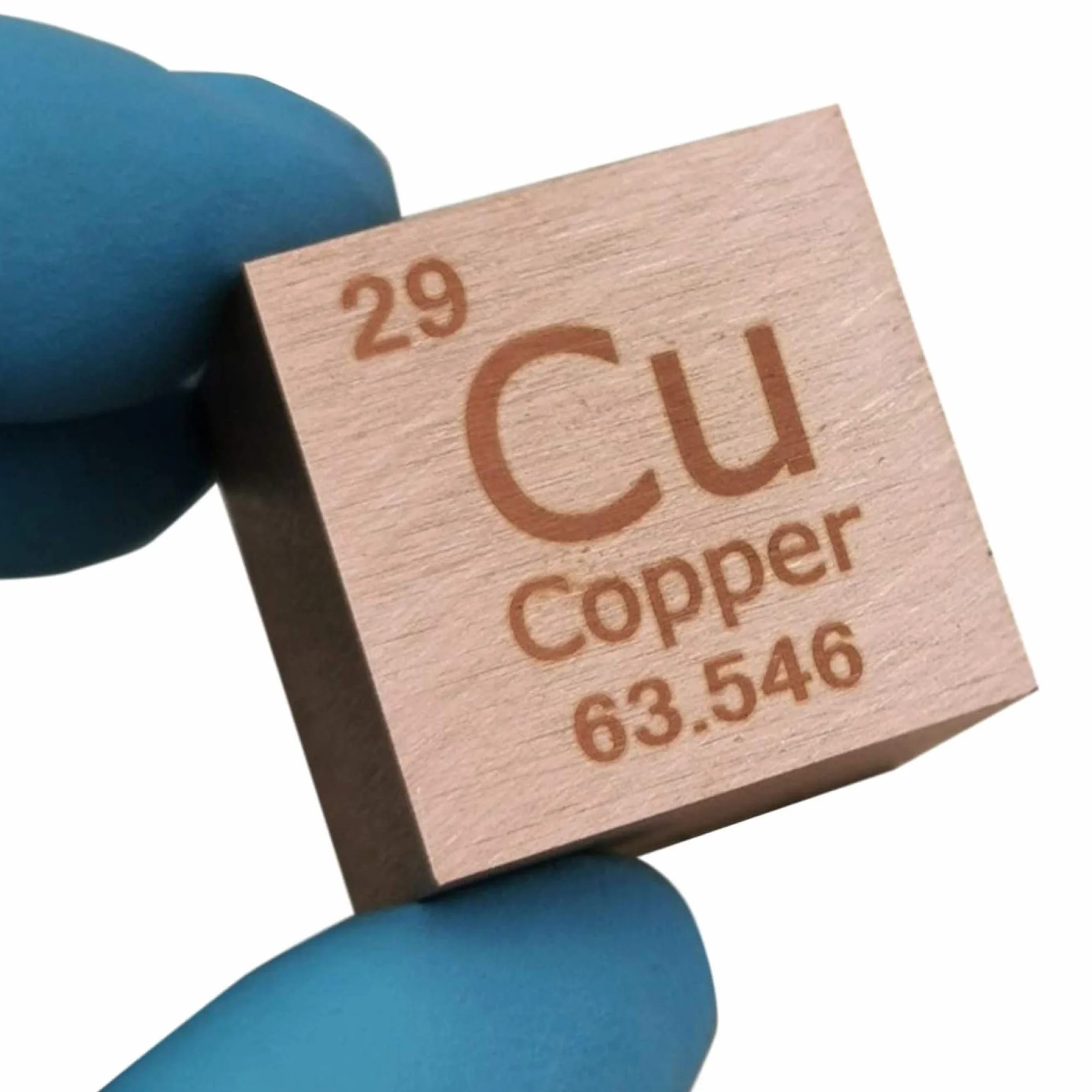 Titanium Cube Metal, Kostka pierwiastków Miedź 145,9 g 99,95% Układ okresowy Czysty metalowy sześcian Elementy Kolekcje Eksperyment laboratoryjny Materiały Hobby Z pudełkiem ochronnym