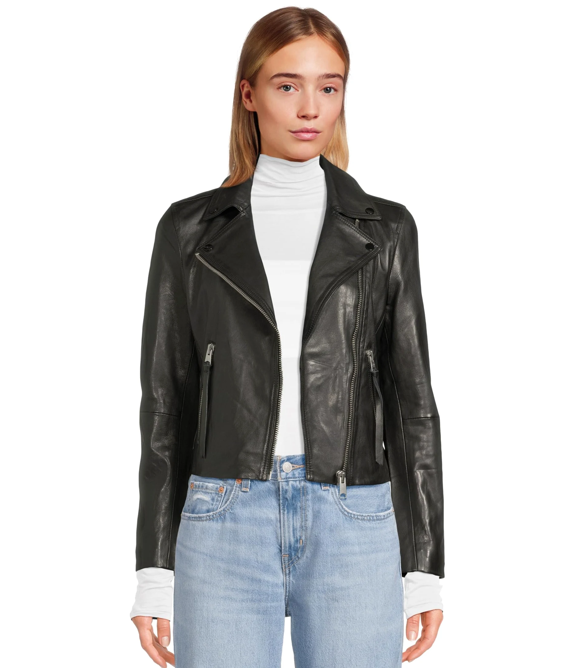 AllSaints Damska skórzana kurtka motocyklowa Dalby
