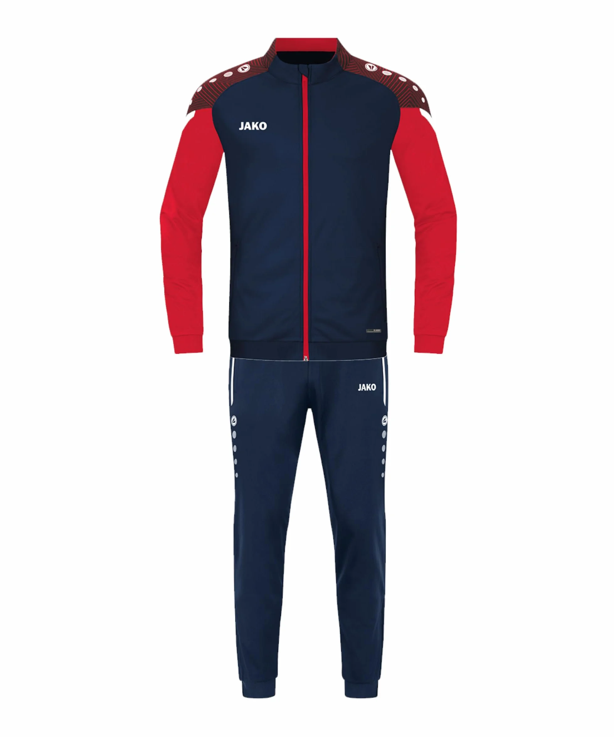 JAKO Dres treningowy dla dzieci unisex poliester Performance, granatowy/czerwony, 128