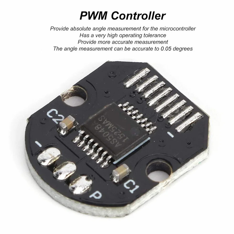 Moduł Enkodera Magnetycznego AS5048A z PWM i Interfejsem Szeregowym, Wysoka Precyzja 0.05°, 5V DC, Dokładność Kątowa dla Robotyki i Automatyki