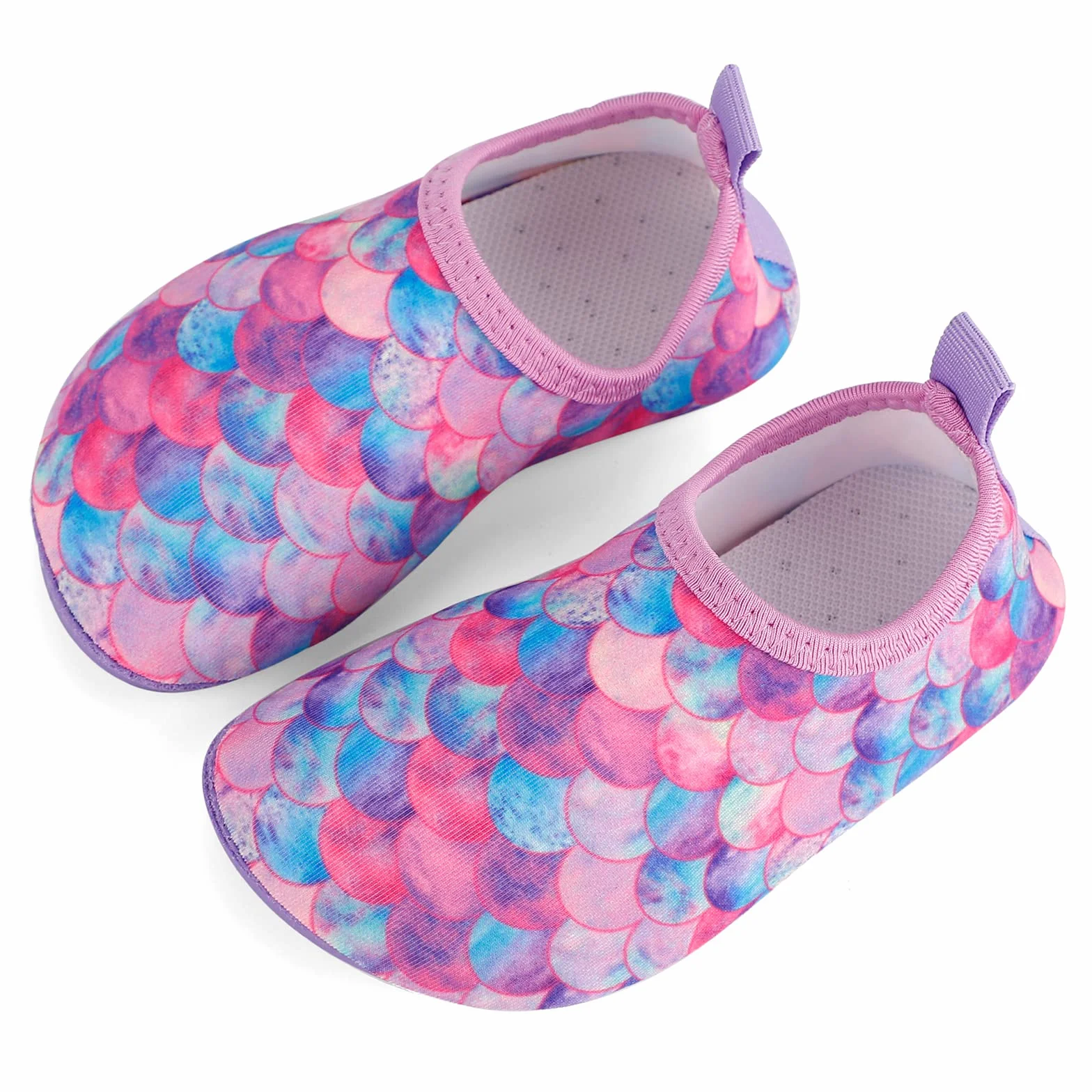 MASOCIO Buty wodne dla dzieci szybkoschnące antypoślizgowe letnie skarpetki plażowe basen pływanie, Łuski, 33/34 EU