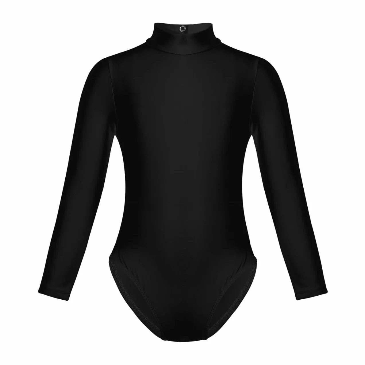 Dziewczęcy strój baletowy z długim rękawem, stójka, trykot, gimnastyka, leotard, trykot, joga, siłownia, fitness, body sportowe