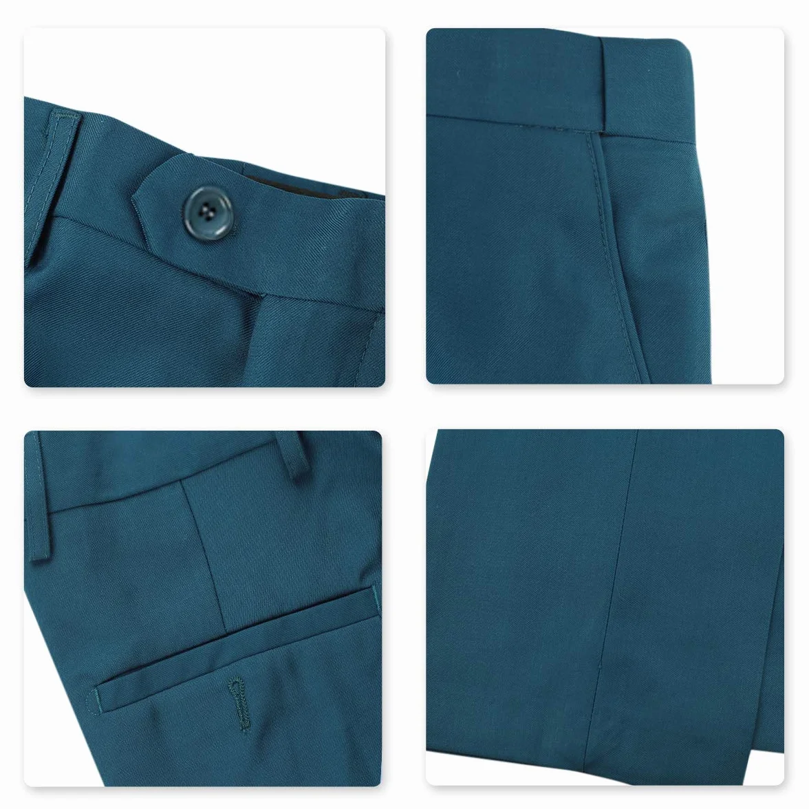 Garnitur męski Slim Fit, 3-częściowy, garnitur męski, marynarka na wesele, do pracy