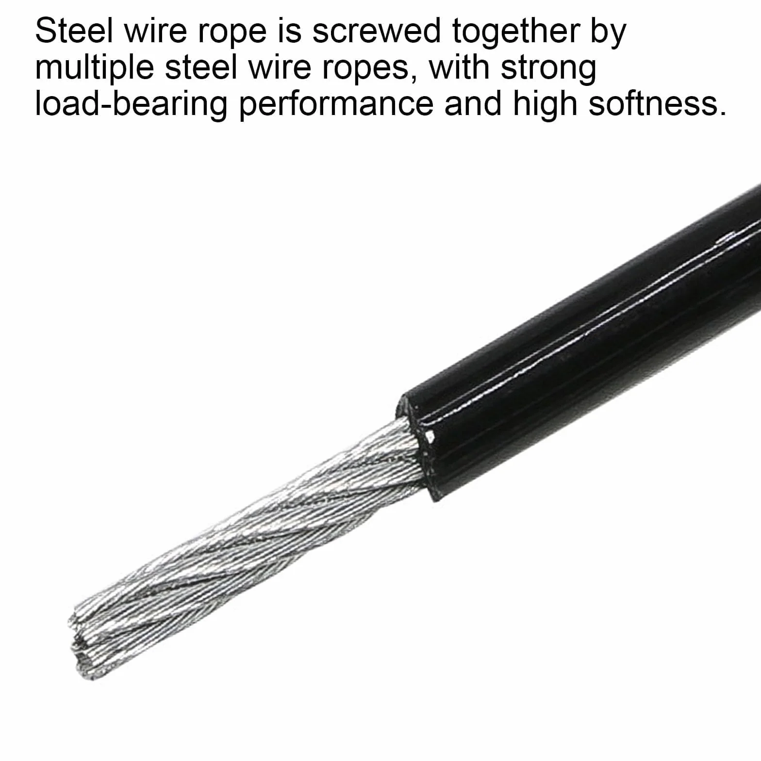 2 linki stalowe z oczkami 1,5 m x 5 mm, kabel pętelkowy 1,5 m, linka stalowa 5 mm, kabel stalowy z pętelkami, krótka linka stalowa z oczkami do mebli tarasowych, roweru, zabezpieczenie przed kradzieżą