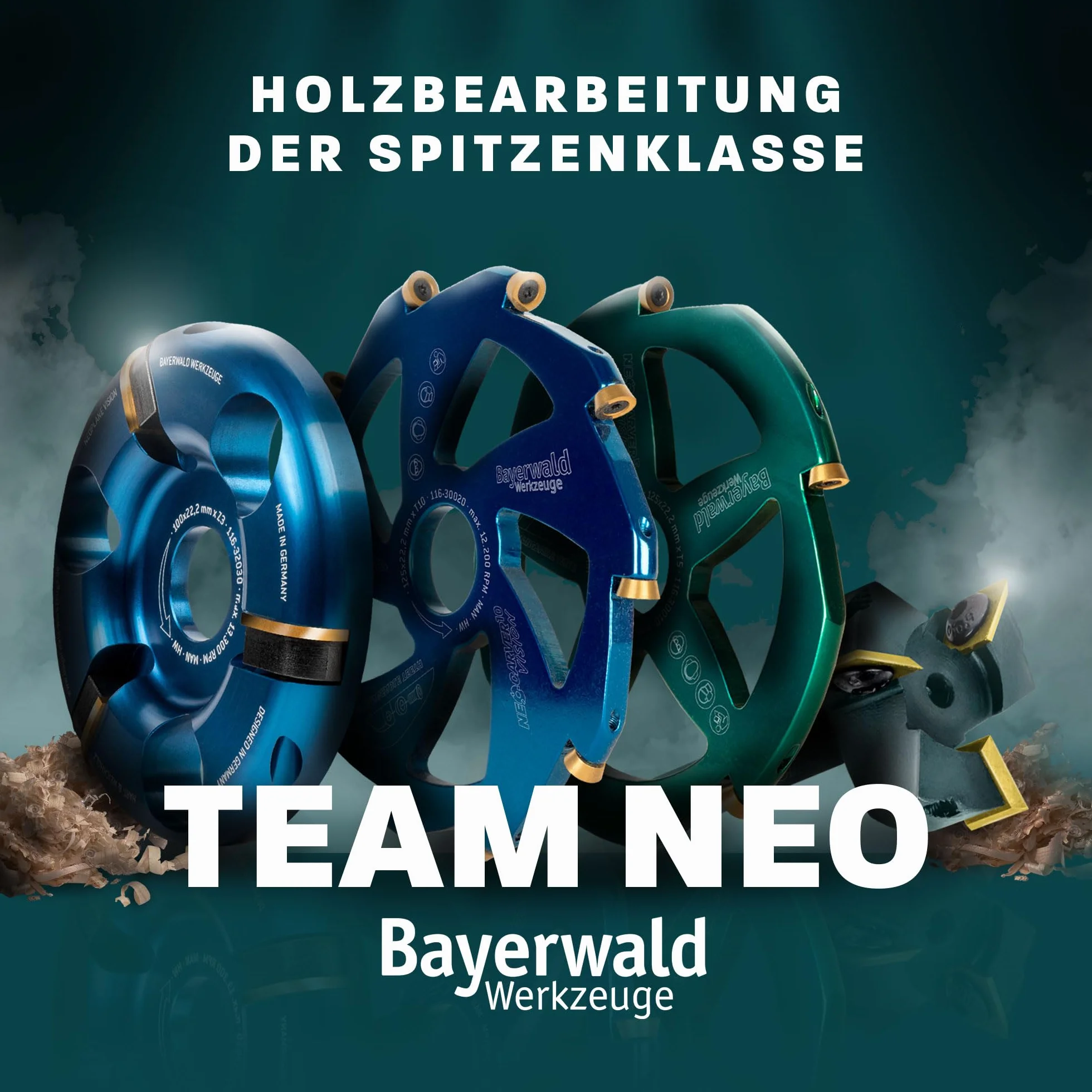 Bayerwald "Black Biter" zakrzywiona/okrągła – tarcza ścierna - Ø 125 mm x 22,2 mm | szybkie, grube szlifowanie drewna i materiałów drewnopochodnych | do szlifierek kątowych