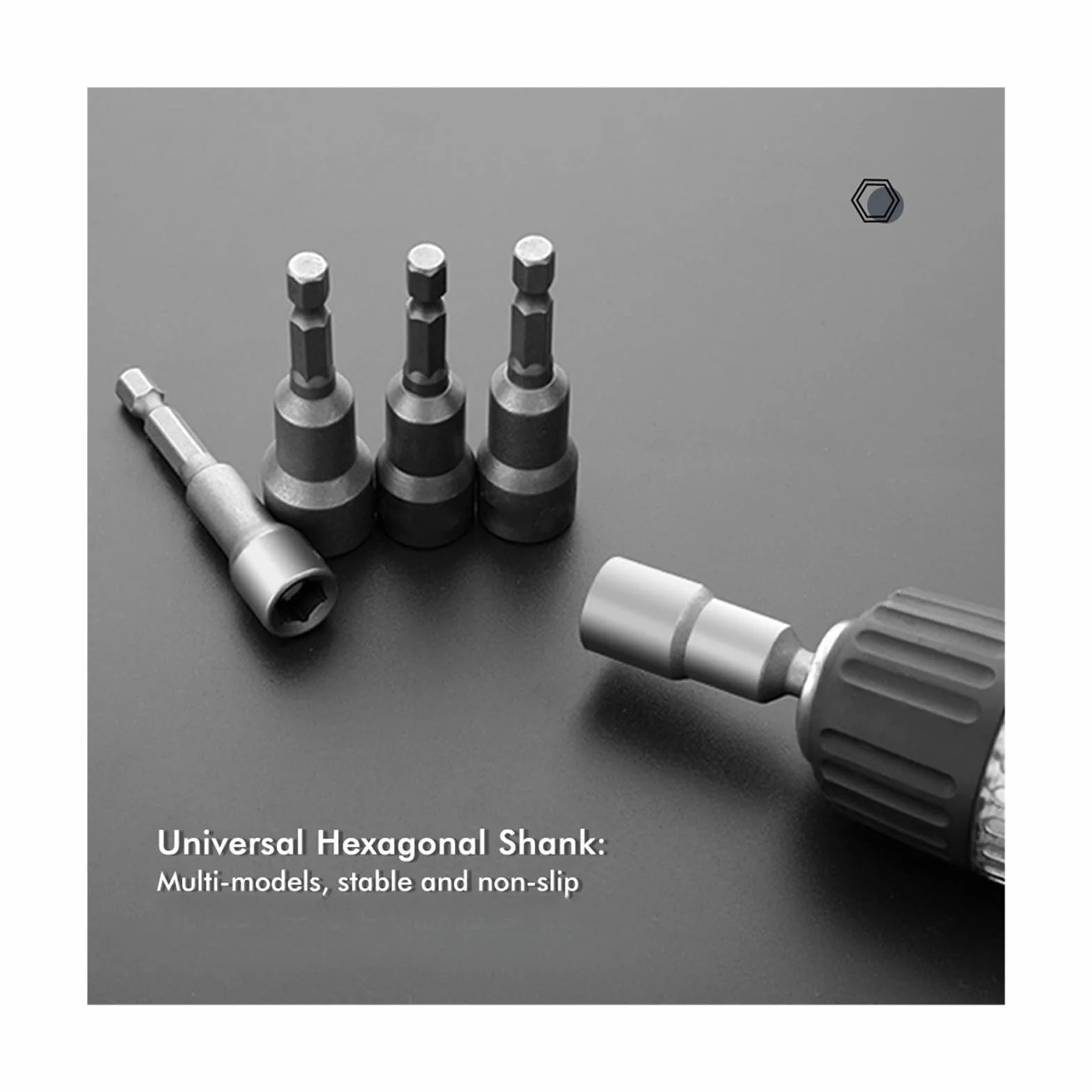 10Pcs 6-19mm Power Nut Driver Set For Impact Drill Socket Wrench Setters 1/4inch Hex Shank
