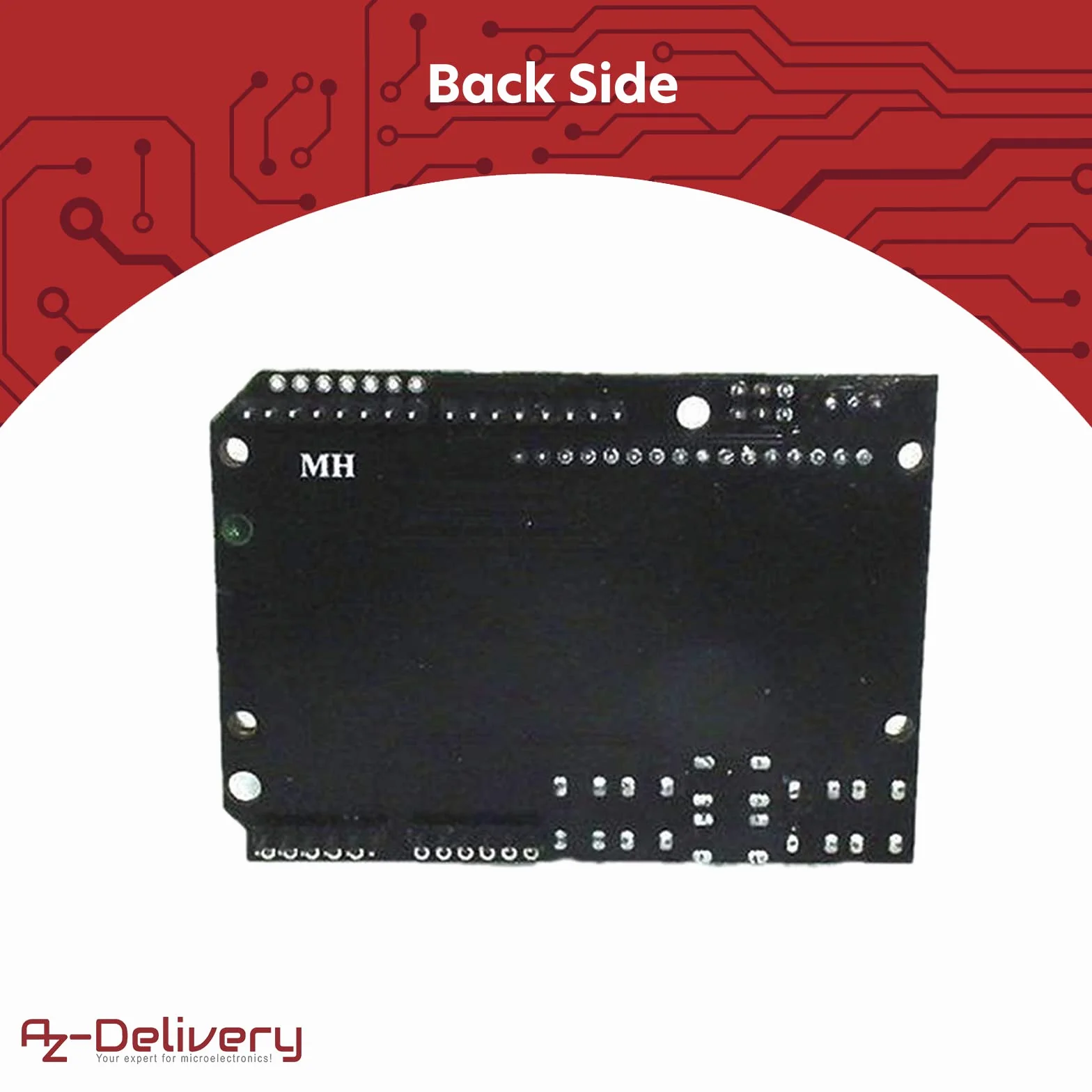 AZDelivery 1602 LCD Keypad Shield HD44780 1602 Moduł 2x16 znaków (z niebieskim tłem i białymi znakami) kompatybilny z Arduino w tym e-Book!