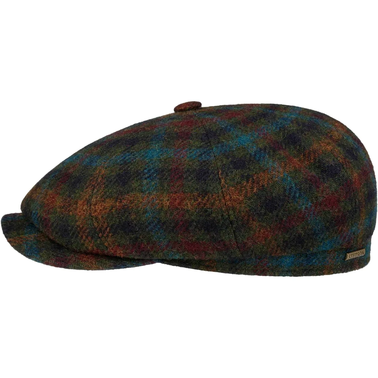 Stetson Hatteras Haworth Wool płaska czapka z daszkiem czapka balonowa męska – Made in The EU z daszkiem, na jesień, zimę, jesień i zimę