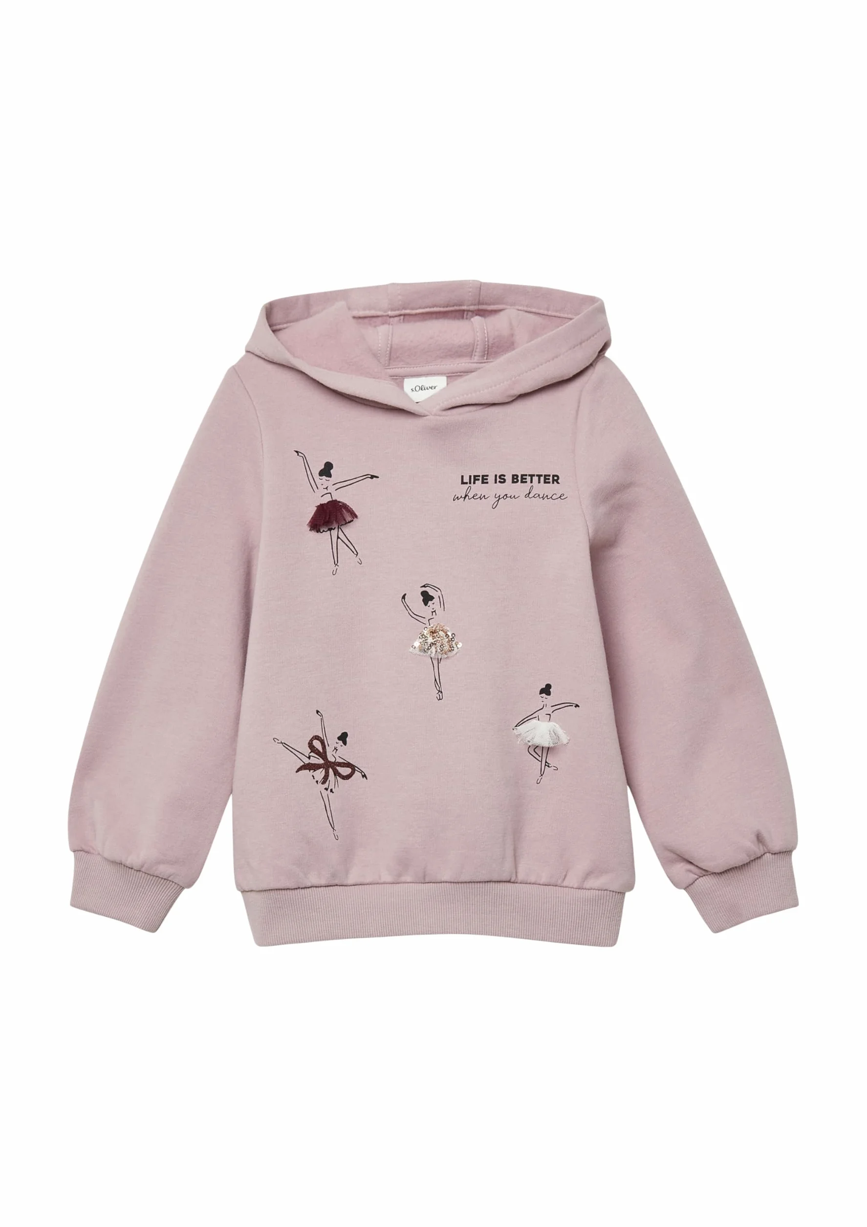 s.Oliver Bluza z kapturem i cekinami Dziewczynki 2173269