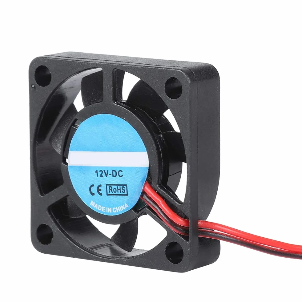 Wentylator drukarki 3D, 30x30x7mm 3007 12V Mini wentylator DC chłodnica, PH2.0 2Pin 12V silnik Mini bezszczotkowy wentylator chłodnicy do akcesoriów do drukarek 3D