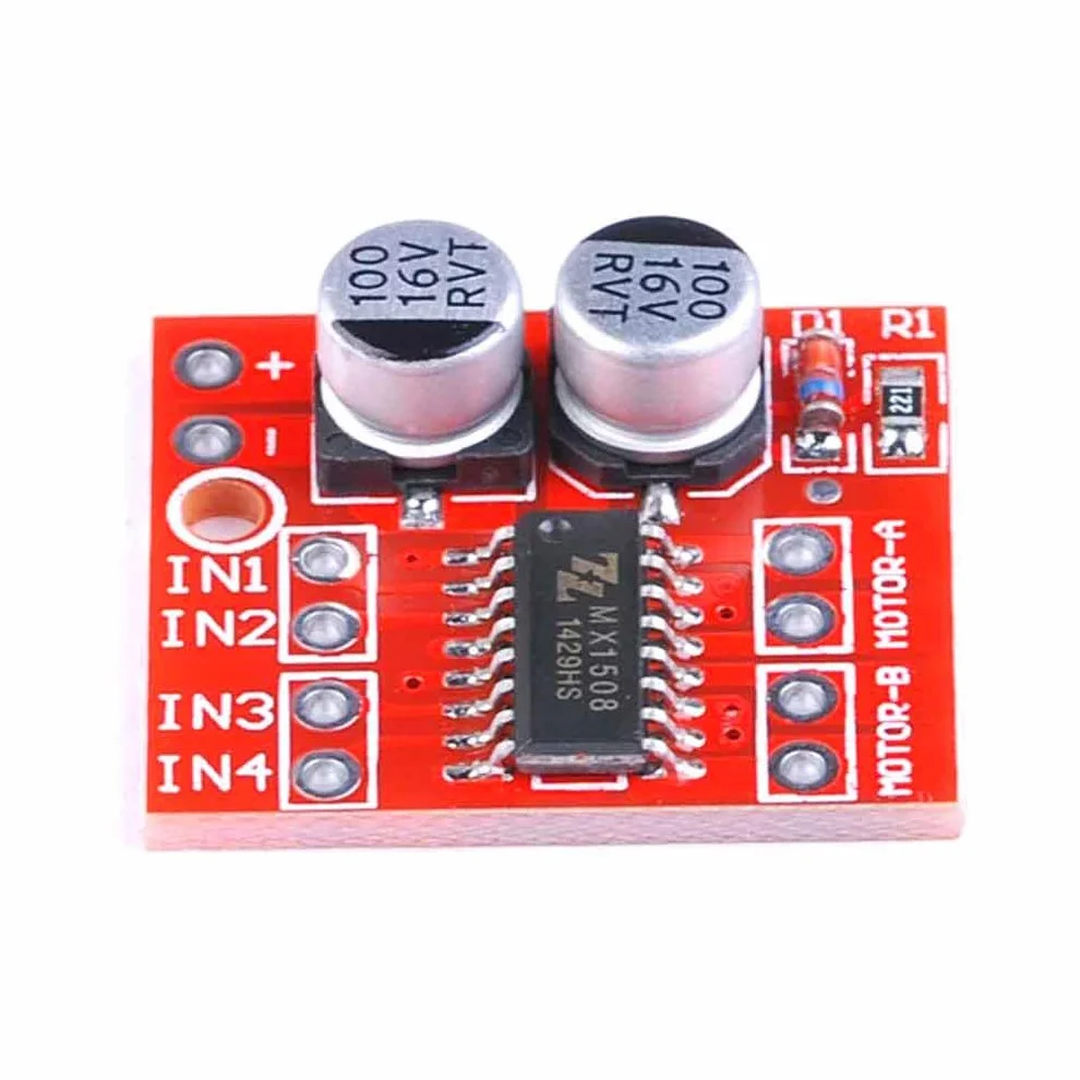 Hailege 5 szt. 1,5A 2 Way L298N L298 DC Motor Drive Board Dual H-Bridge PWM Stepper Speed Controller Moduł sterownika dla Arduino