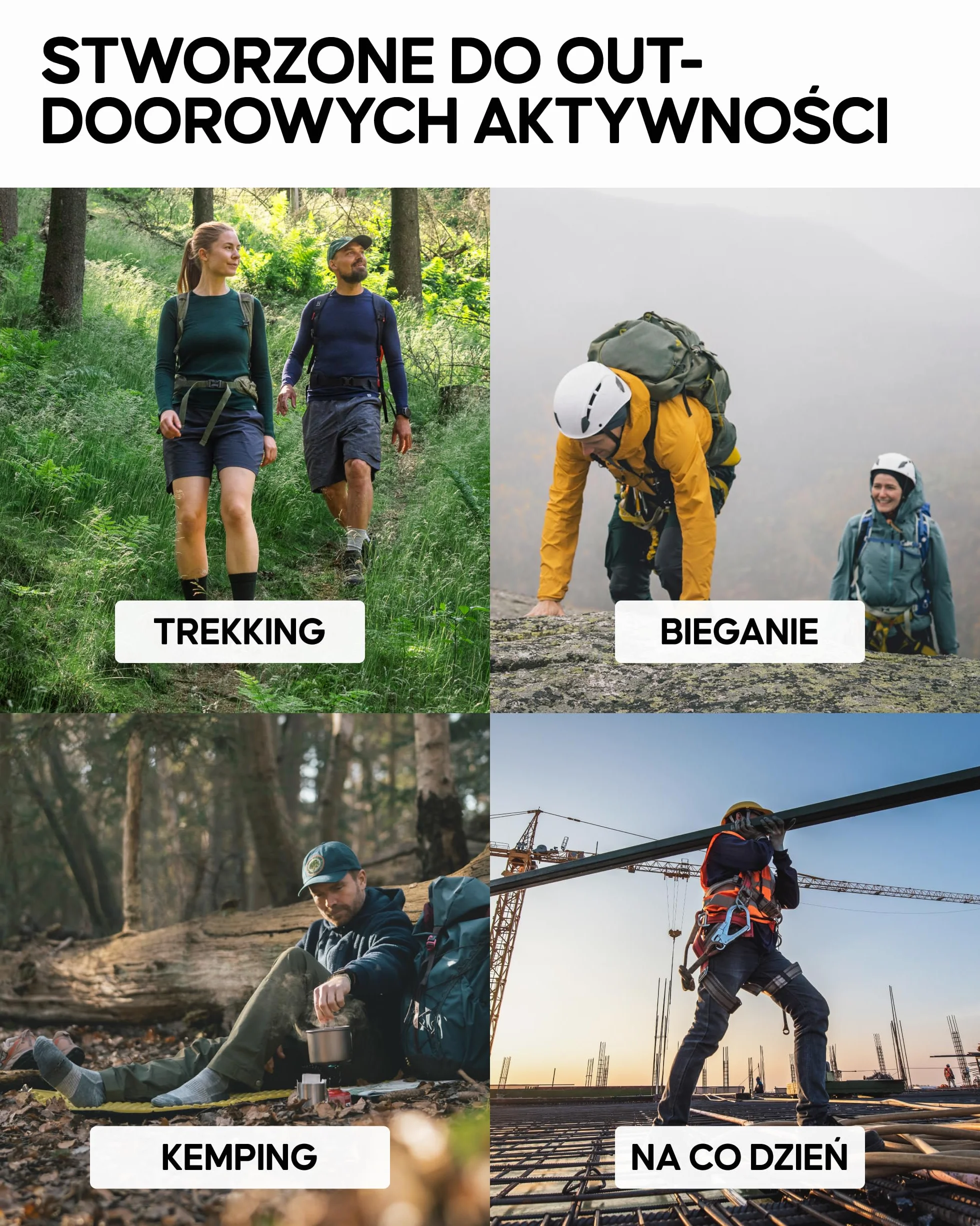 DANISH ENDURANCE Skarpety Trekkingowe z Wełny Merino z Amortyzacją, Oddychające, Przeciw Pęcherzom, dla Mężczyzn i Kobiet, Unisex