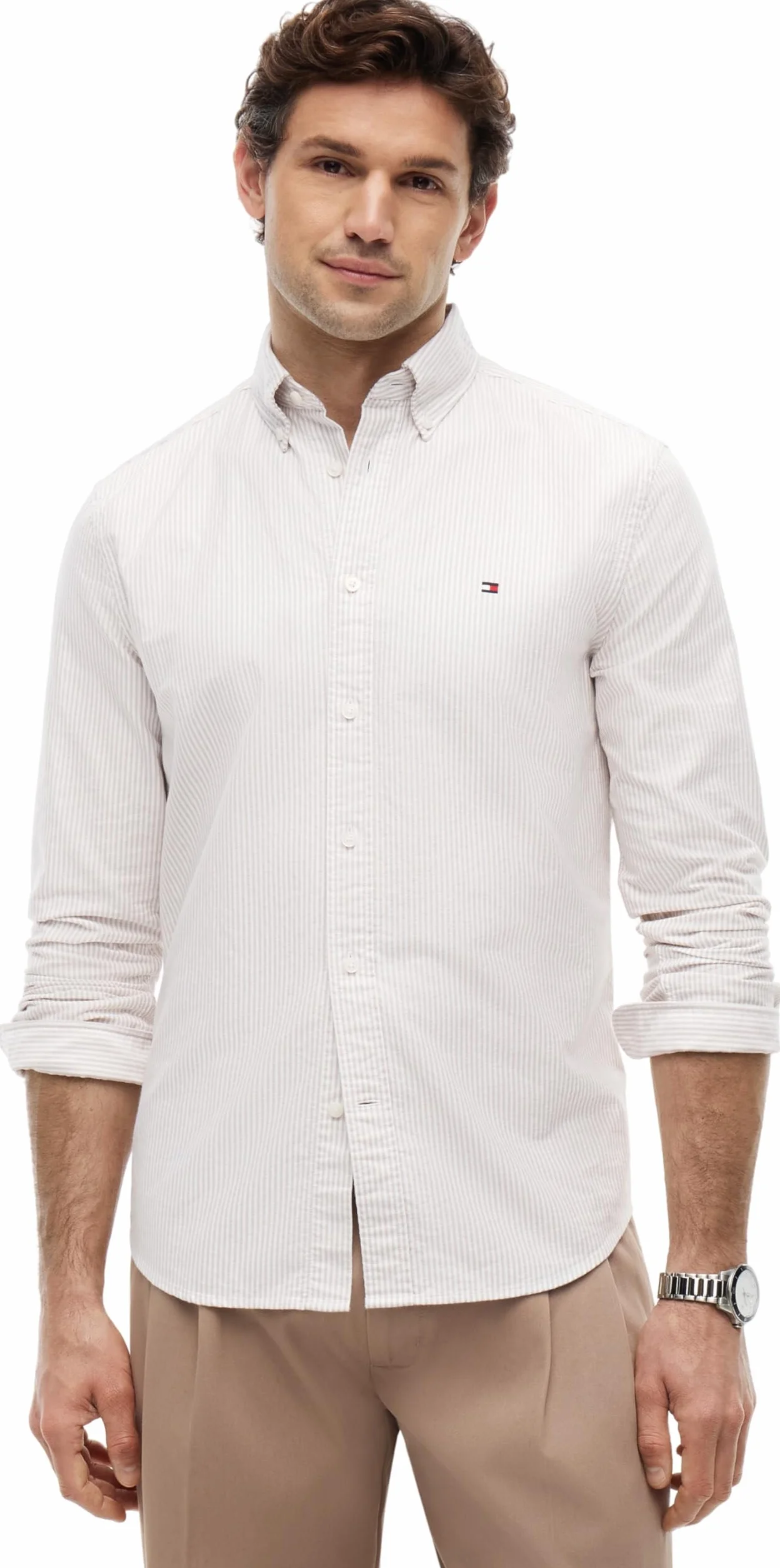 Tommy Hilfiger Koszula L/S Mężczyźni Heritage Oxford Stripe Rf Shirt Mw0mw36238