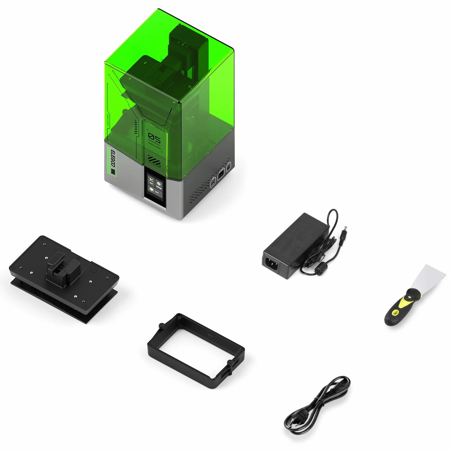 ELEGOO Mars 5 Resin Drukarka 3D z 4K Mono LCD, Automatyczne Poziomowanie, Stacjonarna Drukarka 3D o Rozmiarze Wydruku 143,43 x 89,6 x 150 mm³