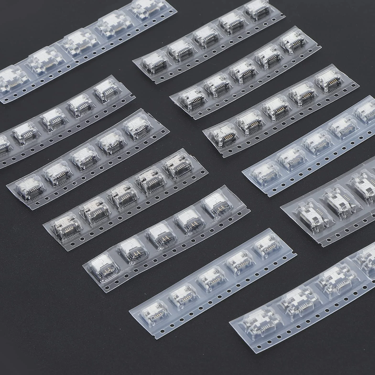 Shanrya Port Micro Usb, 60 szt. Złącze Micro USB Mini do złącza USB SMD